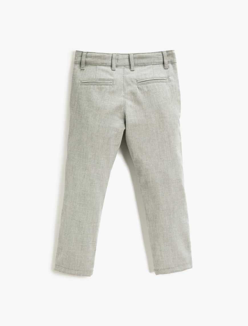  Erkek Çocuk Basic Okul Pantolonu Chino