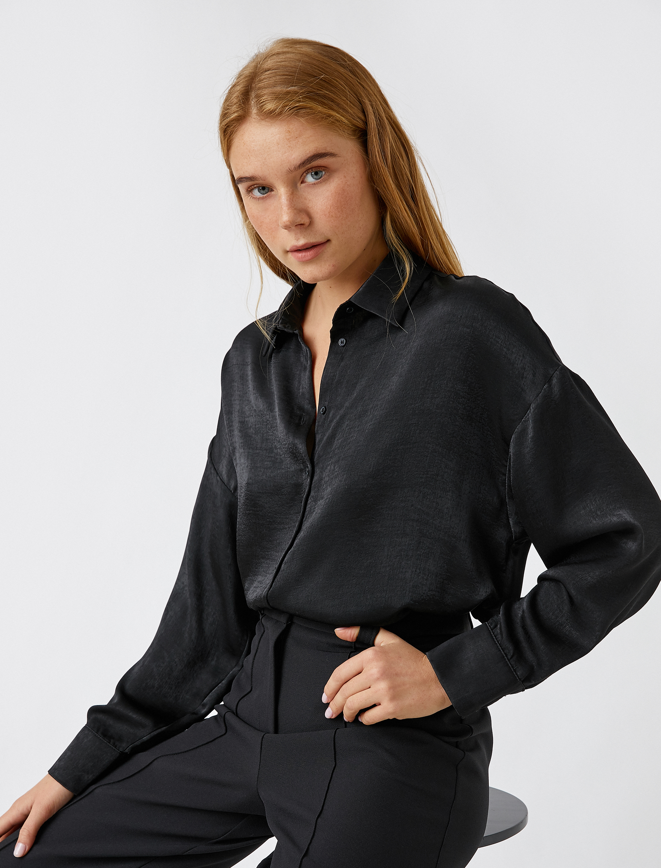   Basic Gömlek Uzun Kollu