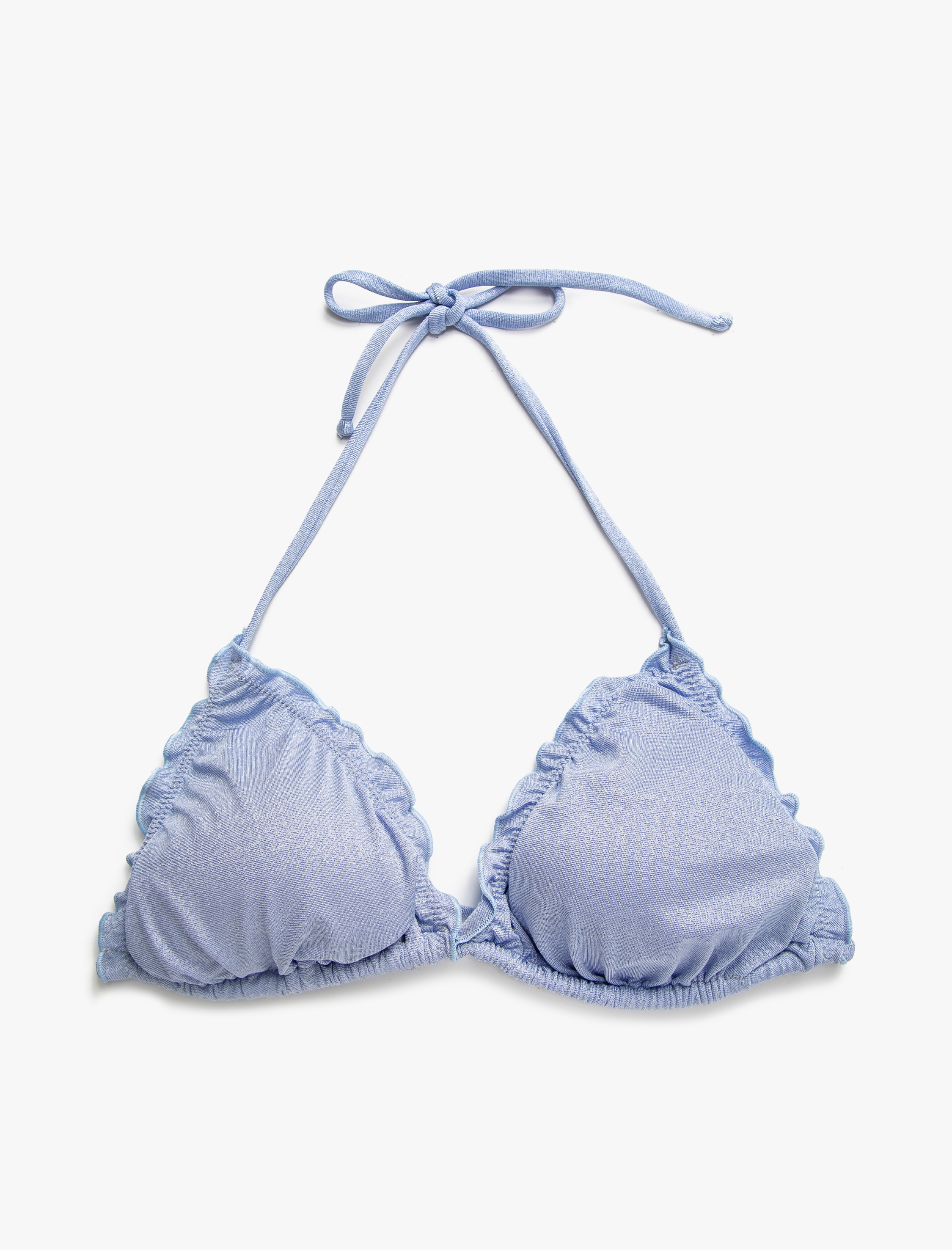   Üçgen Bikini Üstü Simli