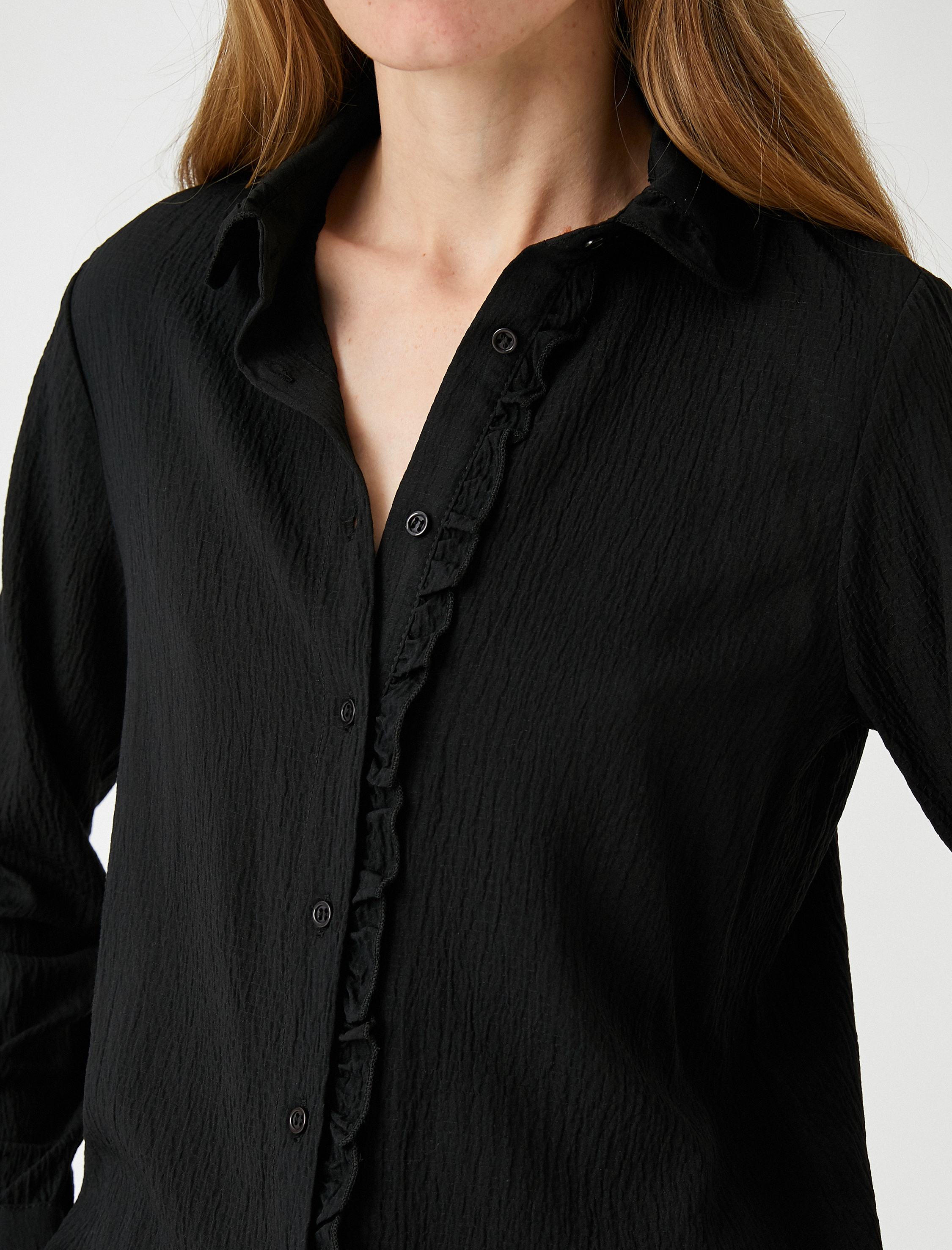   Peter Pan Yaka Gömlek Uzun Kollu