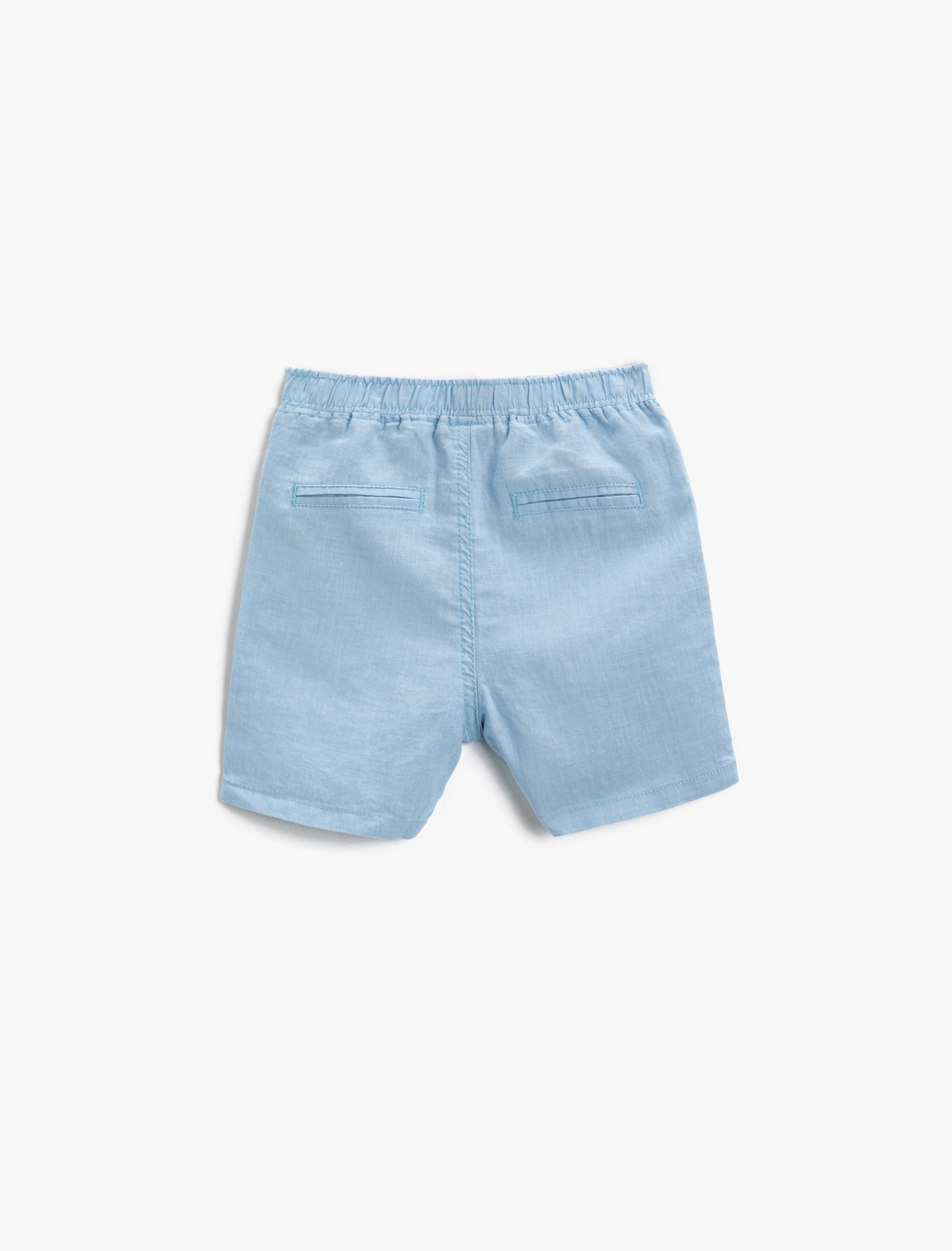  Erkek Bebek Belden Bağlamalı Şort
