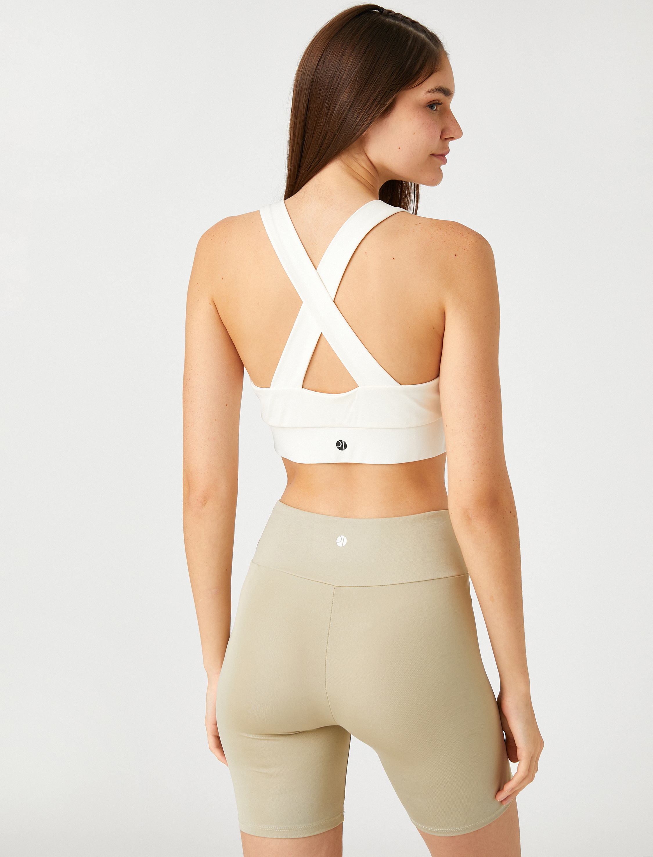   Sporcu Sütyeni Çapraz Askılı U Yaka