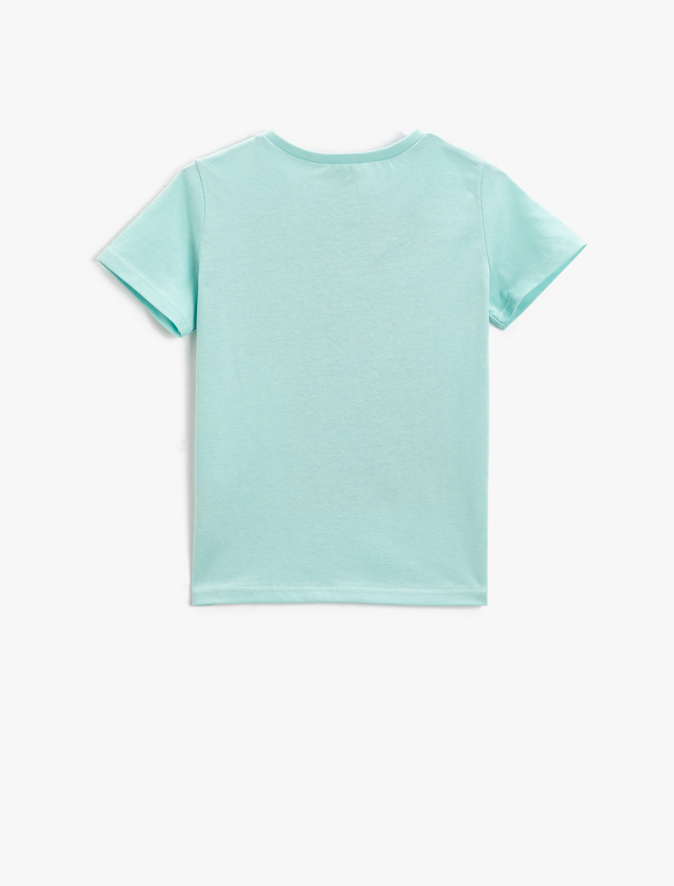  Erkek Çocuk Baskılı Kısa Kollu Tişört Bisiklet Yaka Pamuklu