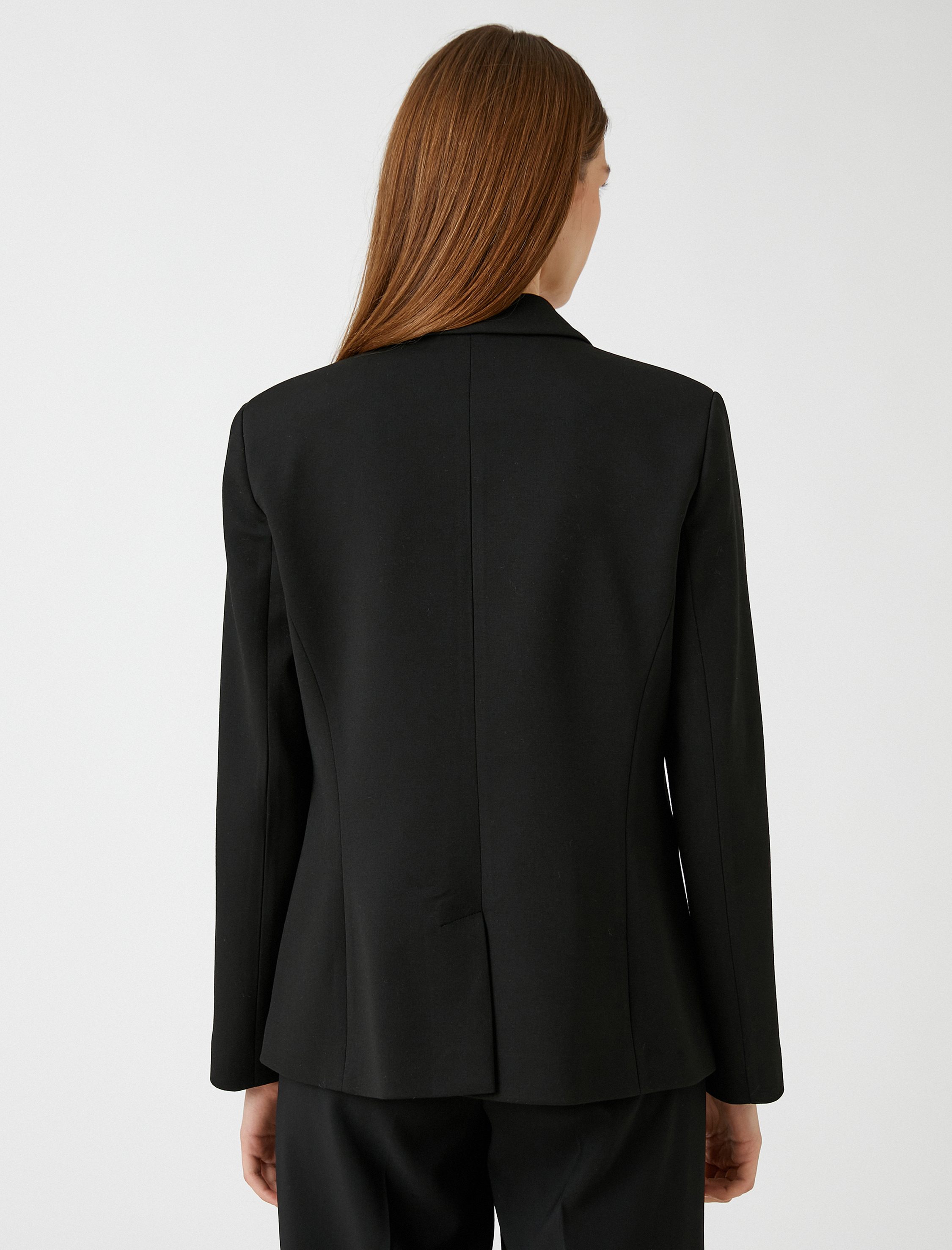   Blazer Ceket Tek Düğmeli Cep Detaylı