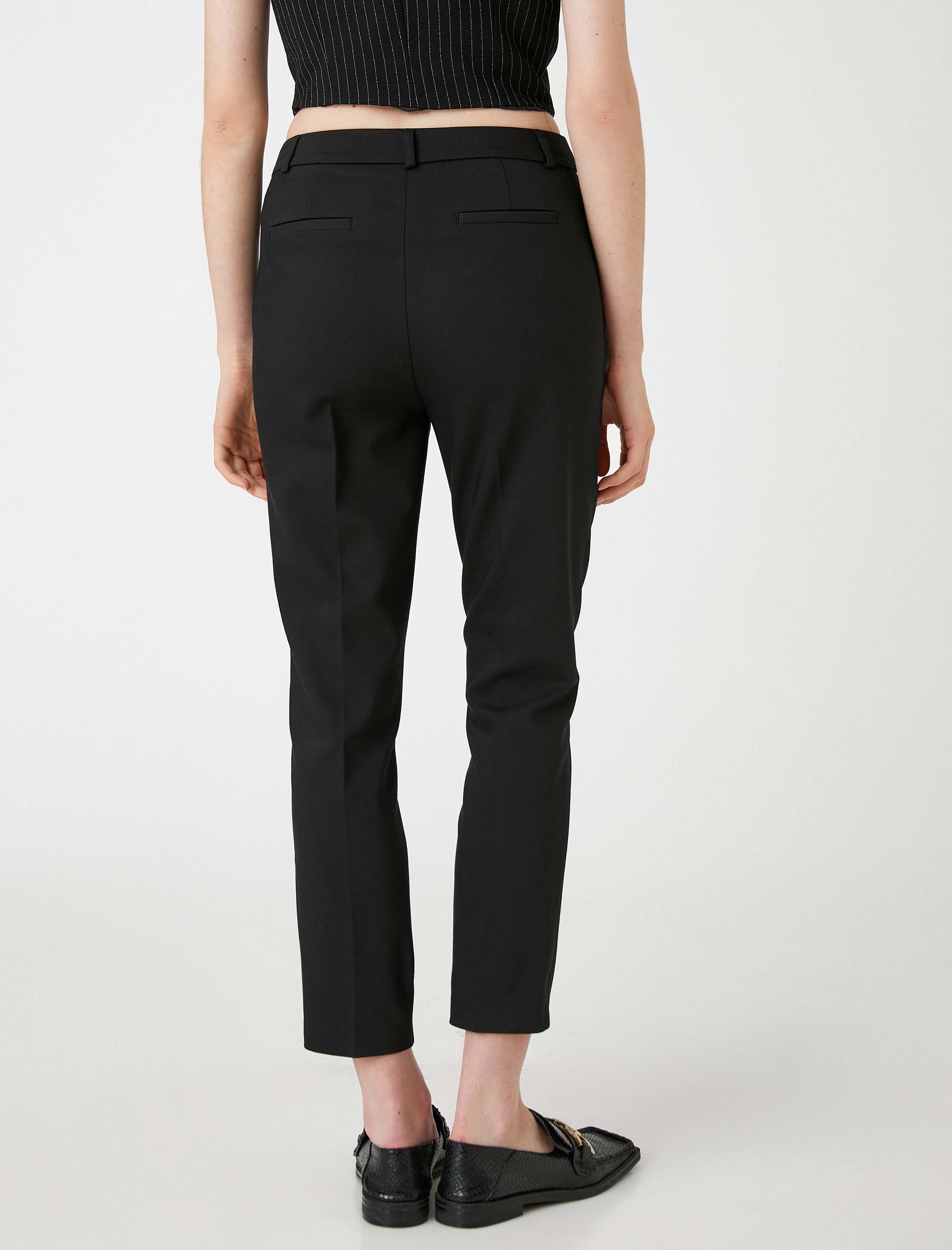   Crop Cigarette Pantolon Cepli Normal Bel