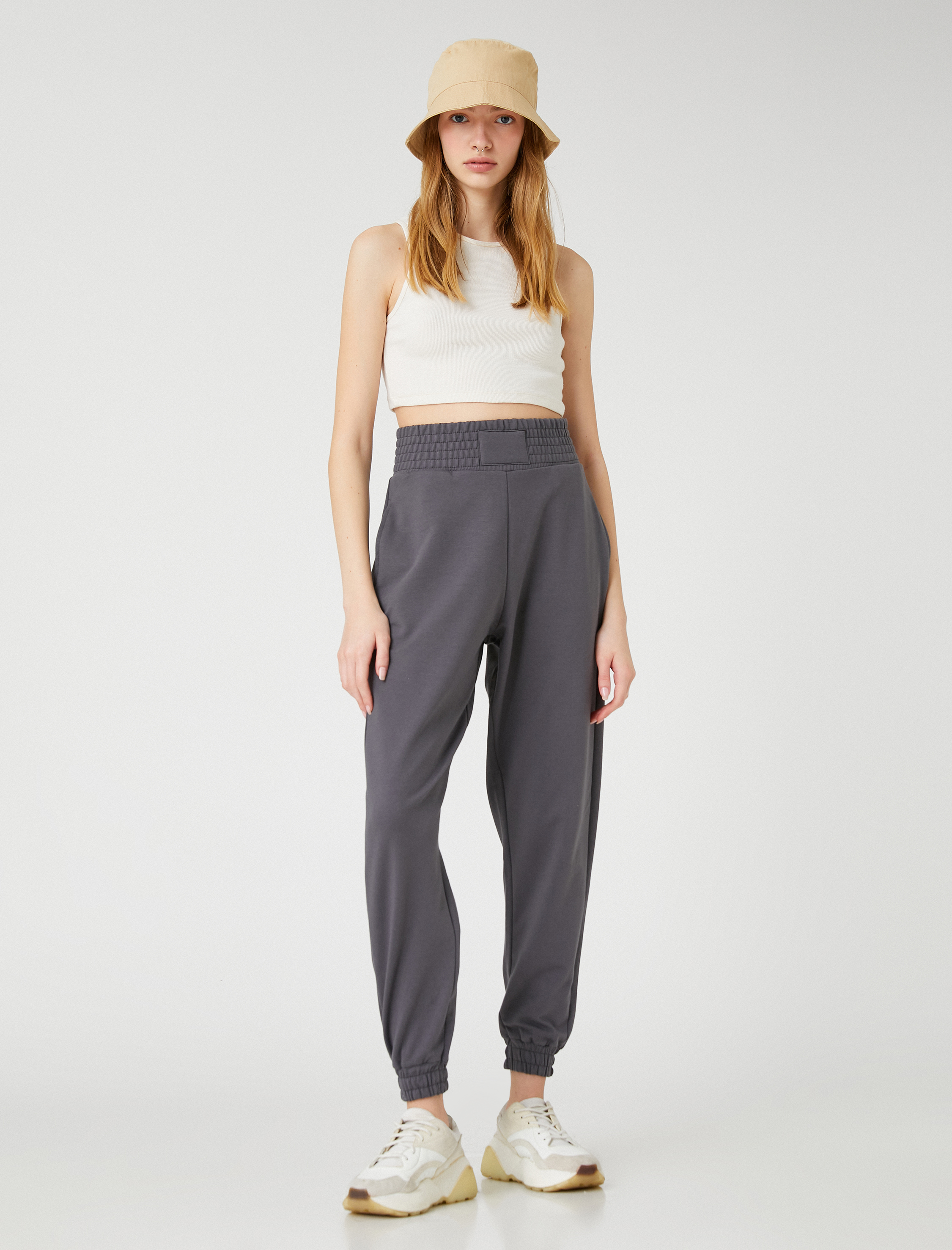   Jogger Eşofman Altı Cep Detaylı Ekstra Yüksek Bel