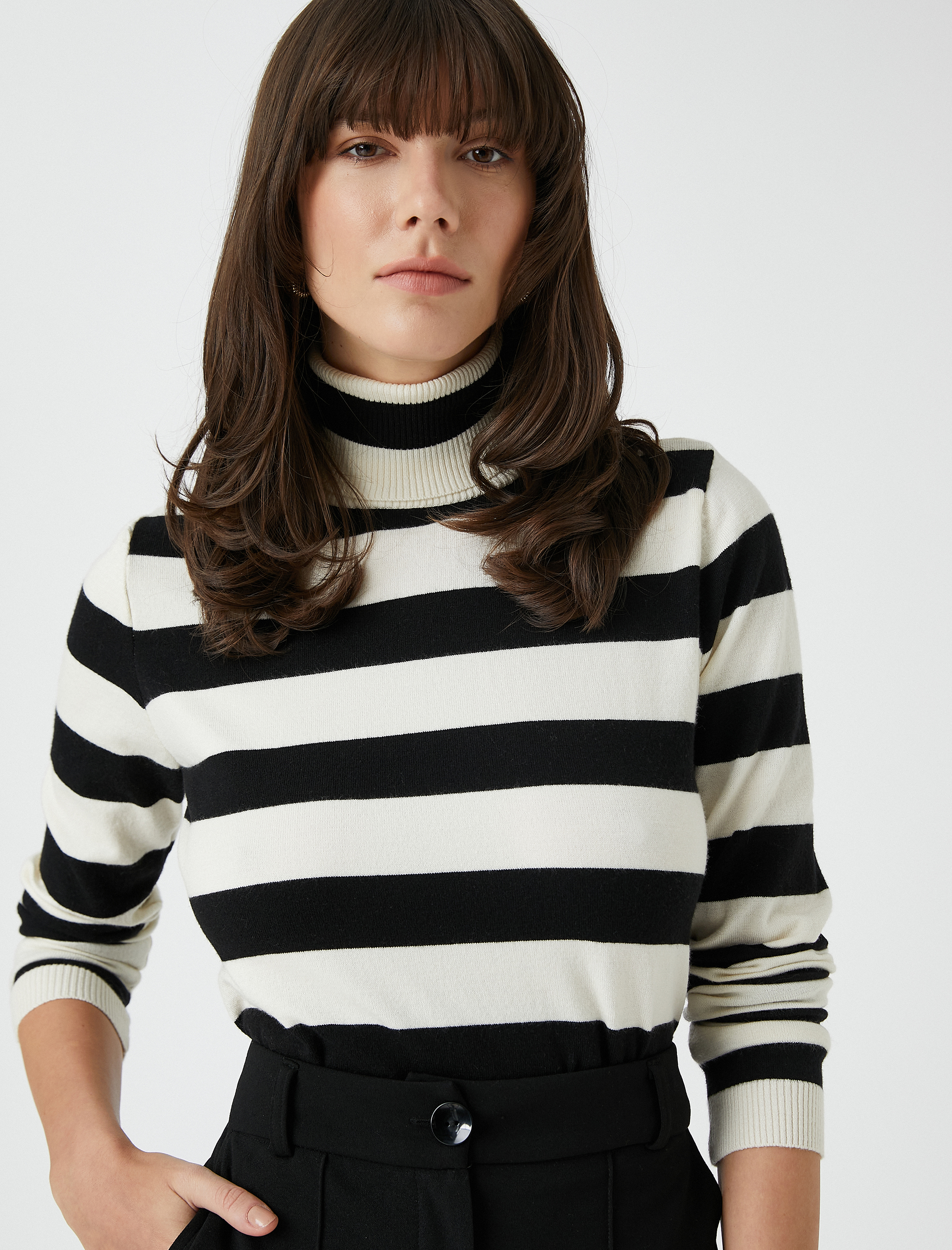   Boğazlı Kazak Dar Kesim