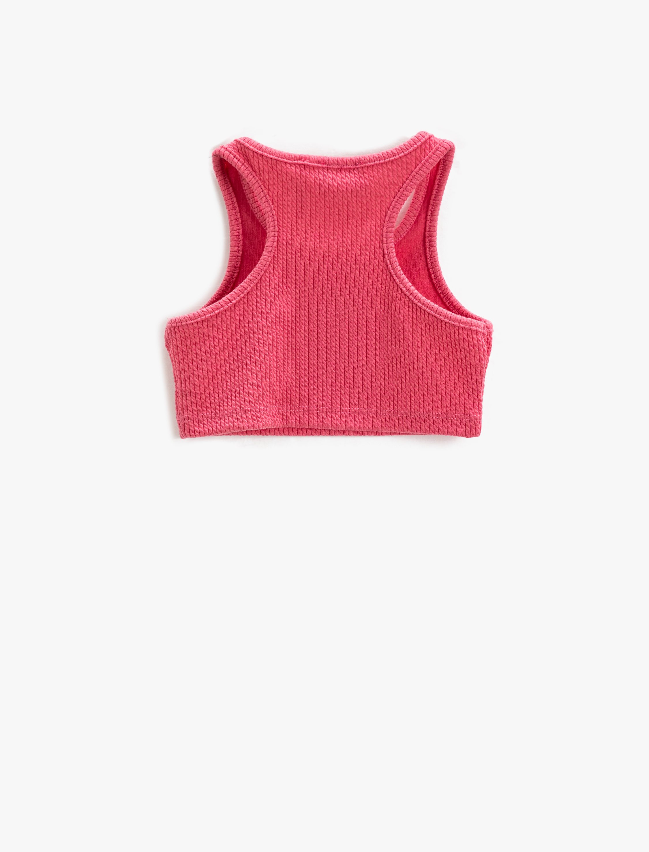  Kız Çocuk Spor Yarım Atlet Ribanalı Yuvarlak Yaka