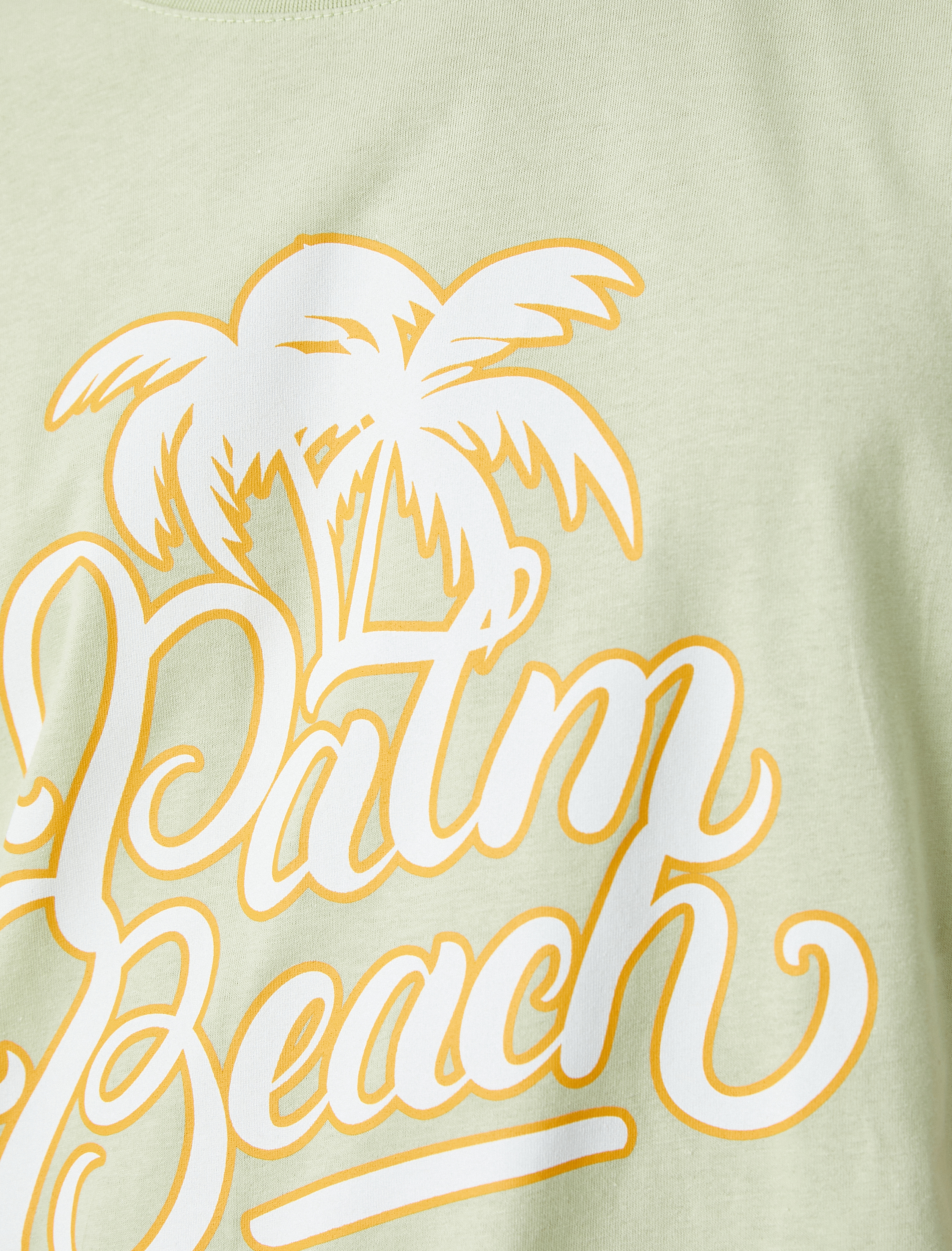   Kolej Tişört Baskılı Bisiklet Yaka Kısa Kollu Dar Kesim