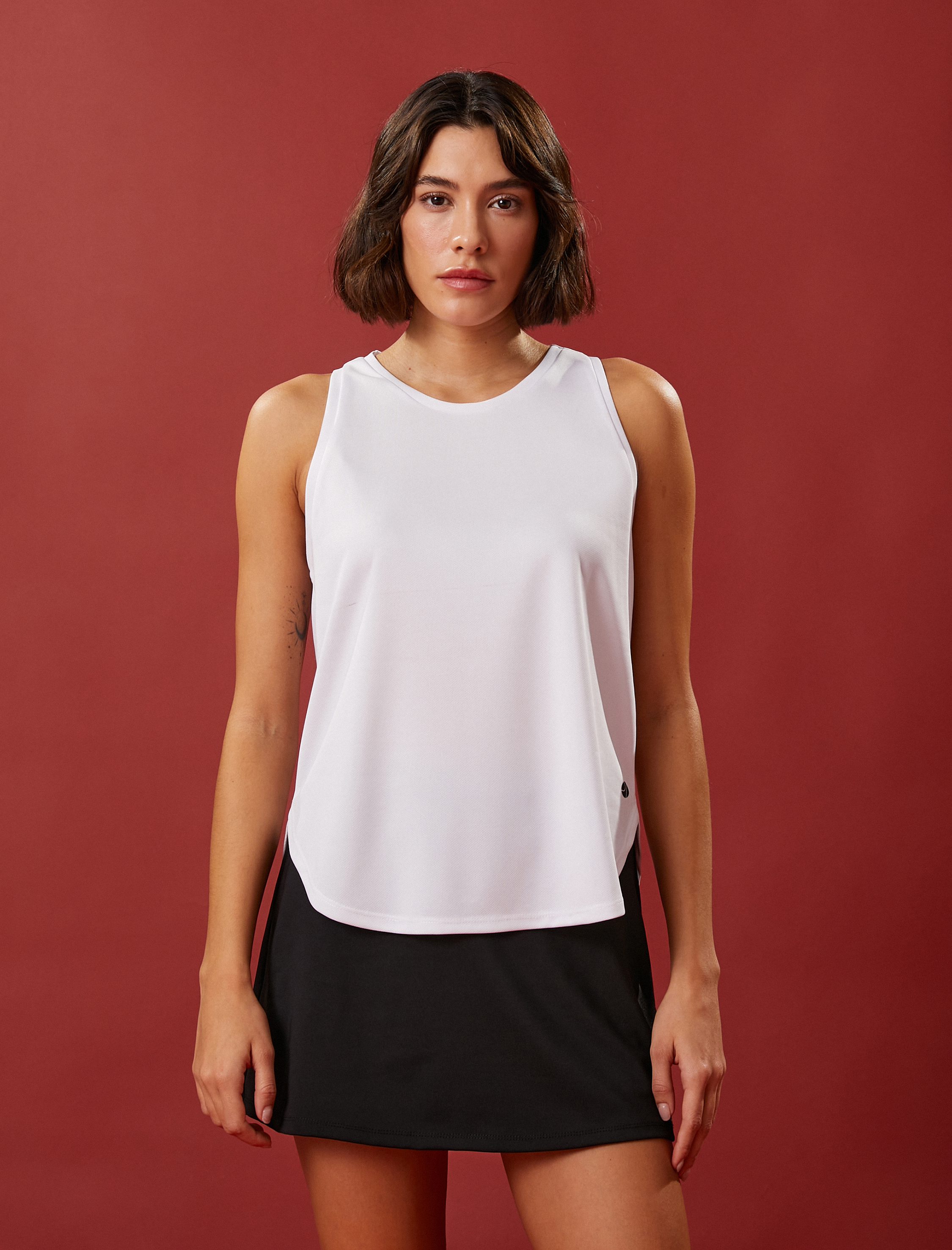   Sporcu Atleti Halter Yaka Basic Relax Fit Nefes Alabilen Kumaş