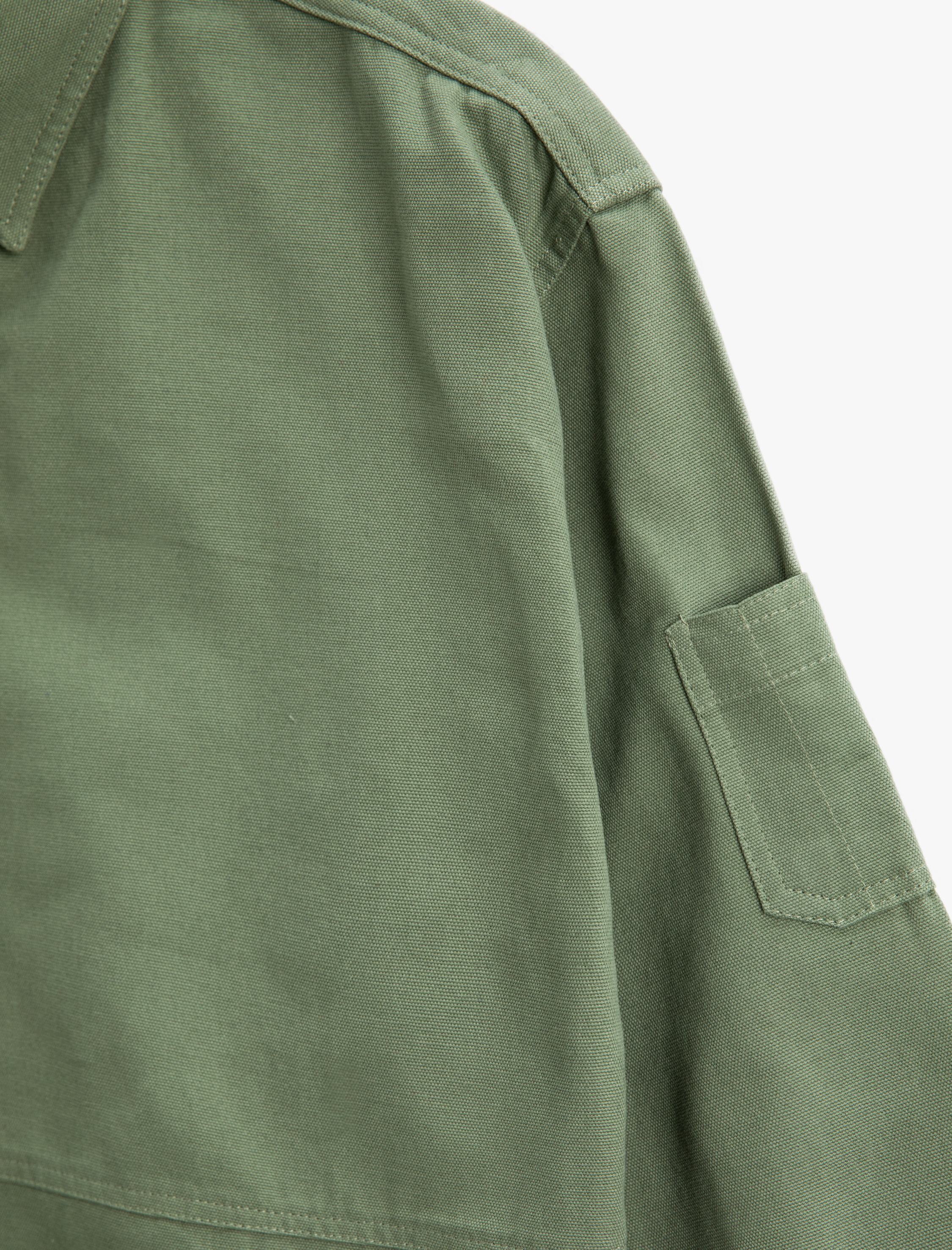  Erkek Çocuk Gömlek Ceket Oversize Tek Cep Detaylı Uzun Kollu Pamuklu