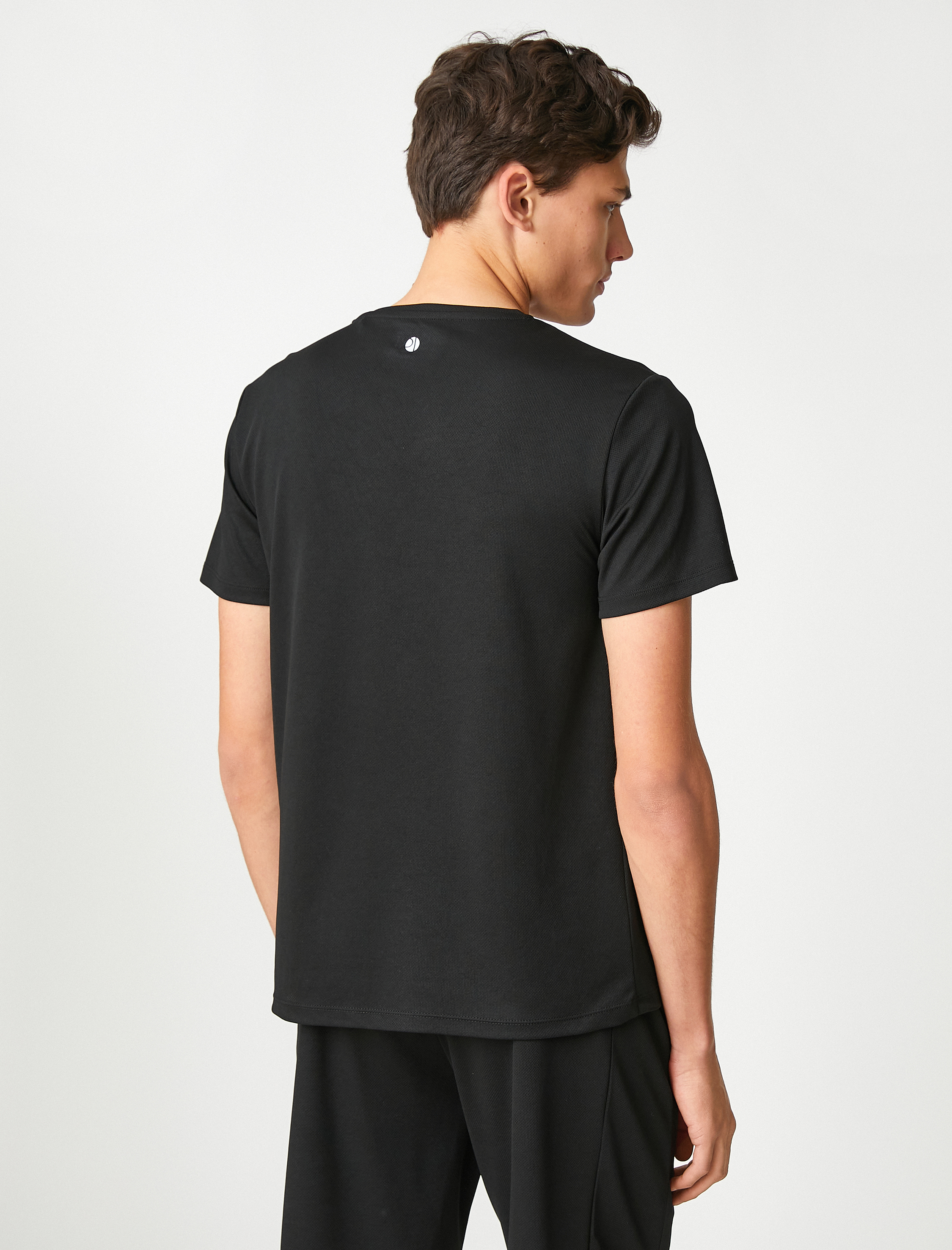   Spor Tişört Bisiklet Yaka Slogan Baskılı