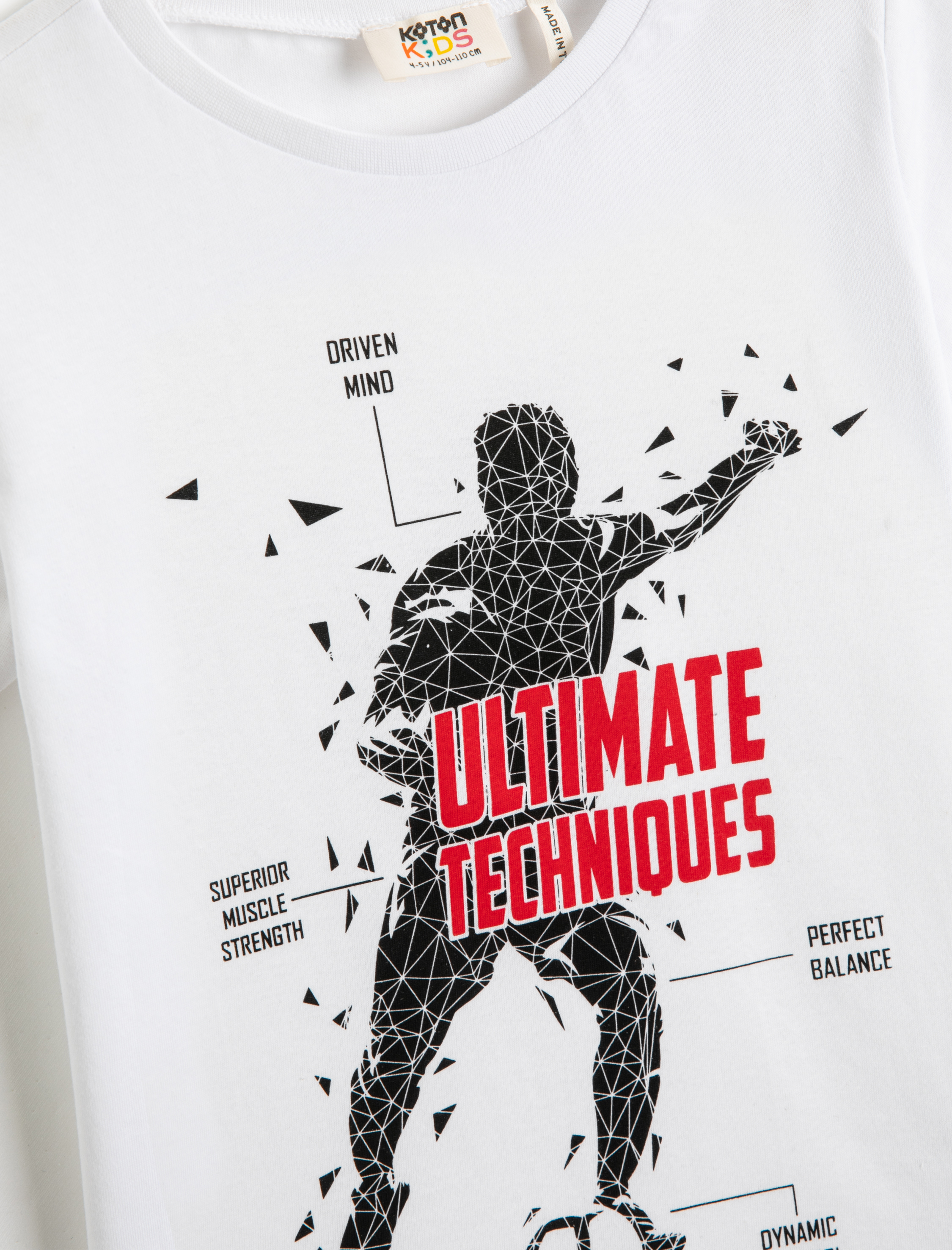  Erkek Çocuk Futbol Baskılı Tişört Kısa Kollu Bisiklet Yaka Pamuklu