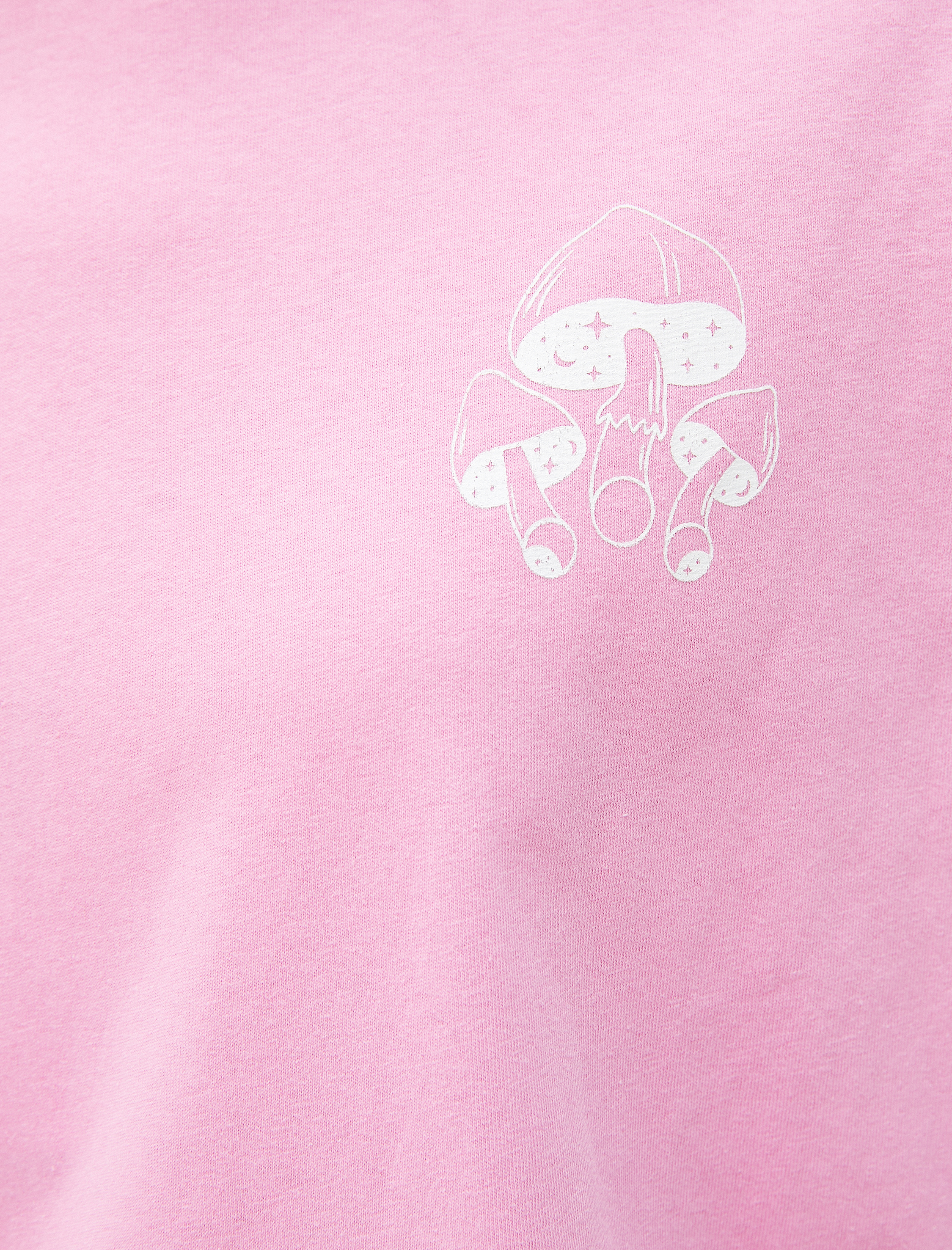   Oversize Tişört Baskılı Bisiklet Yaka Kısa Kollu Pamuklu