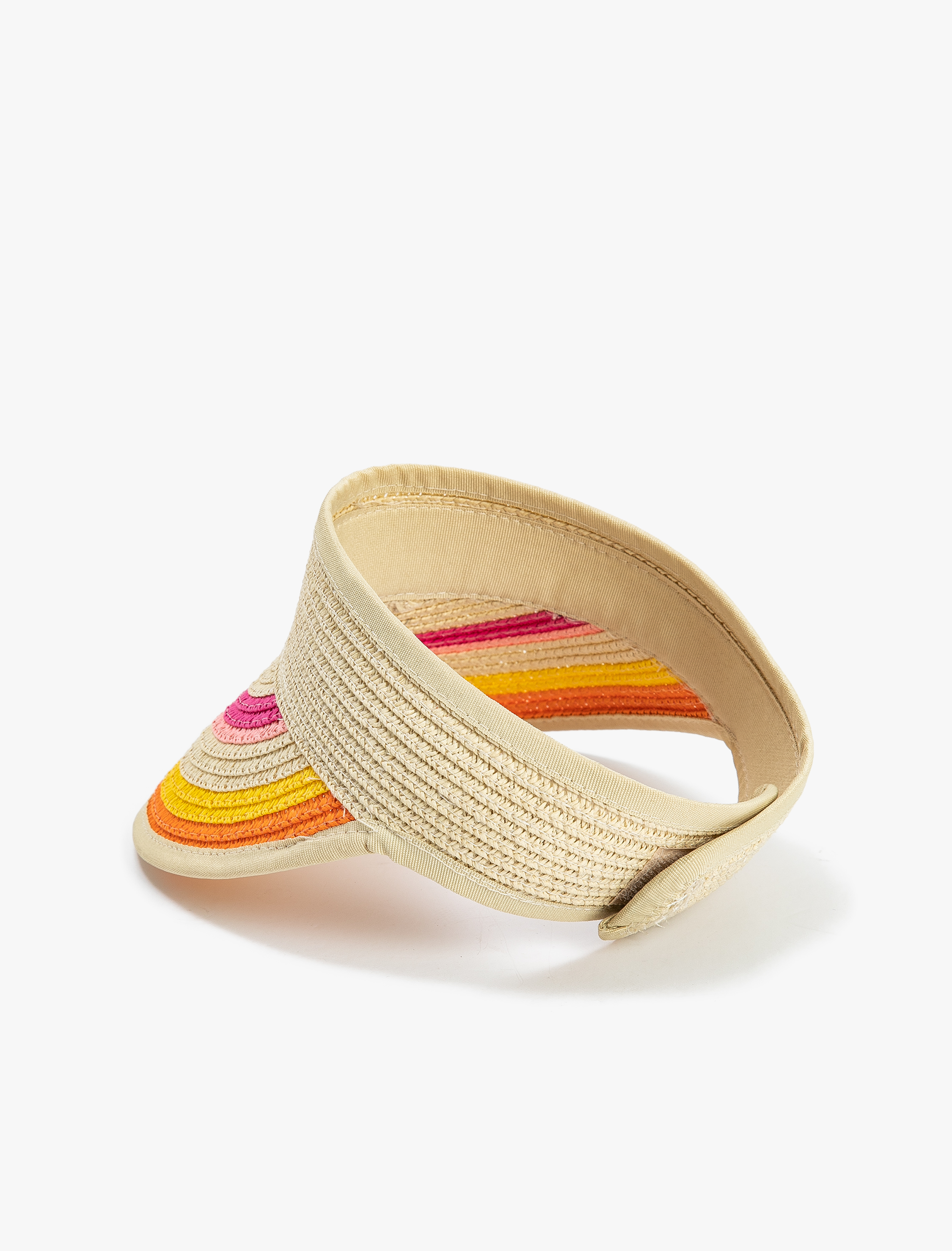  Kız Çocuk Hasır Vizör Şapka