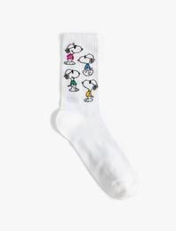 Snoopy Soket Çorap Lisanslı İşlemeli