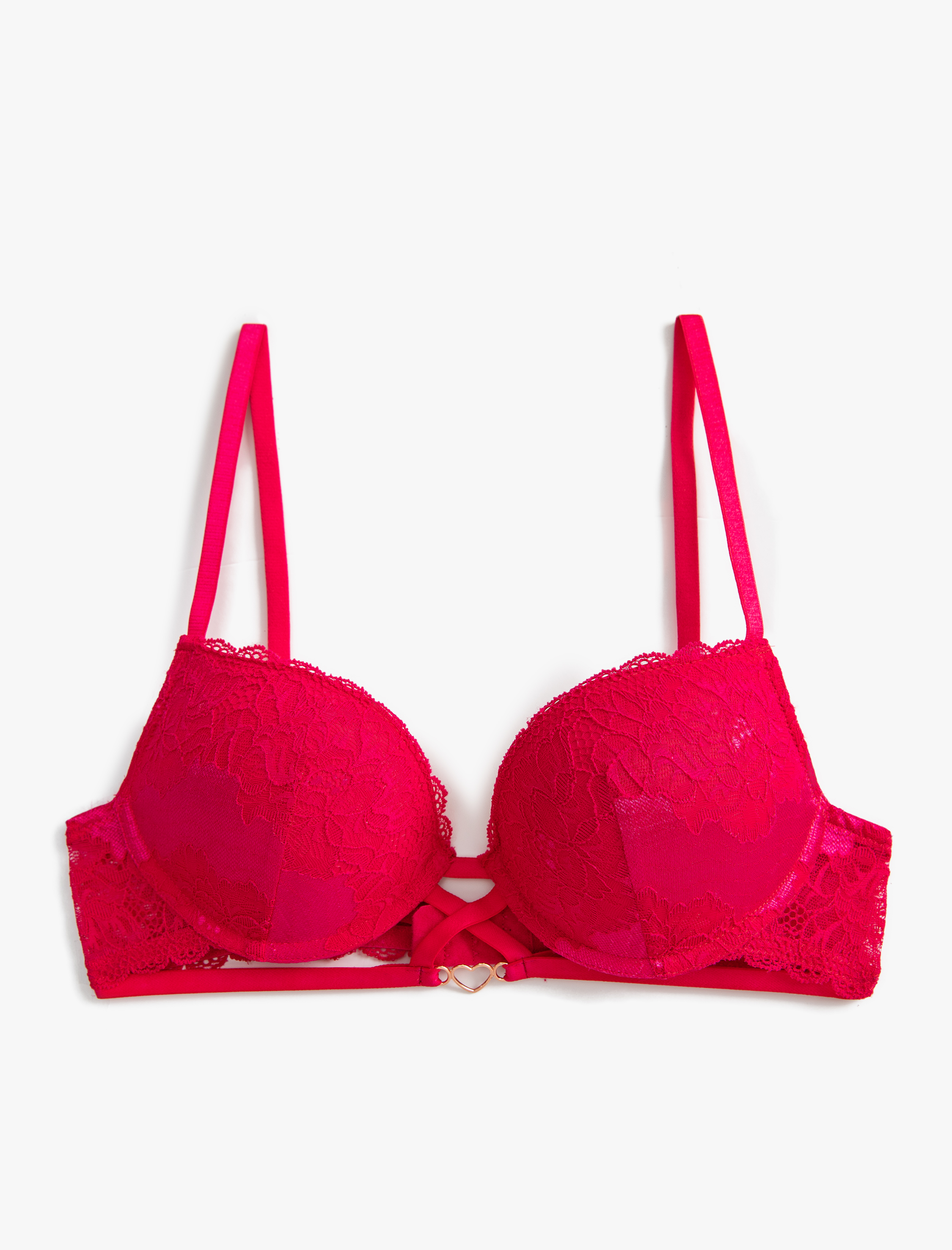   Push Up Sütyen Dantelli Dolgulu Balenli Metal Aksesuarlı