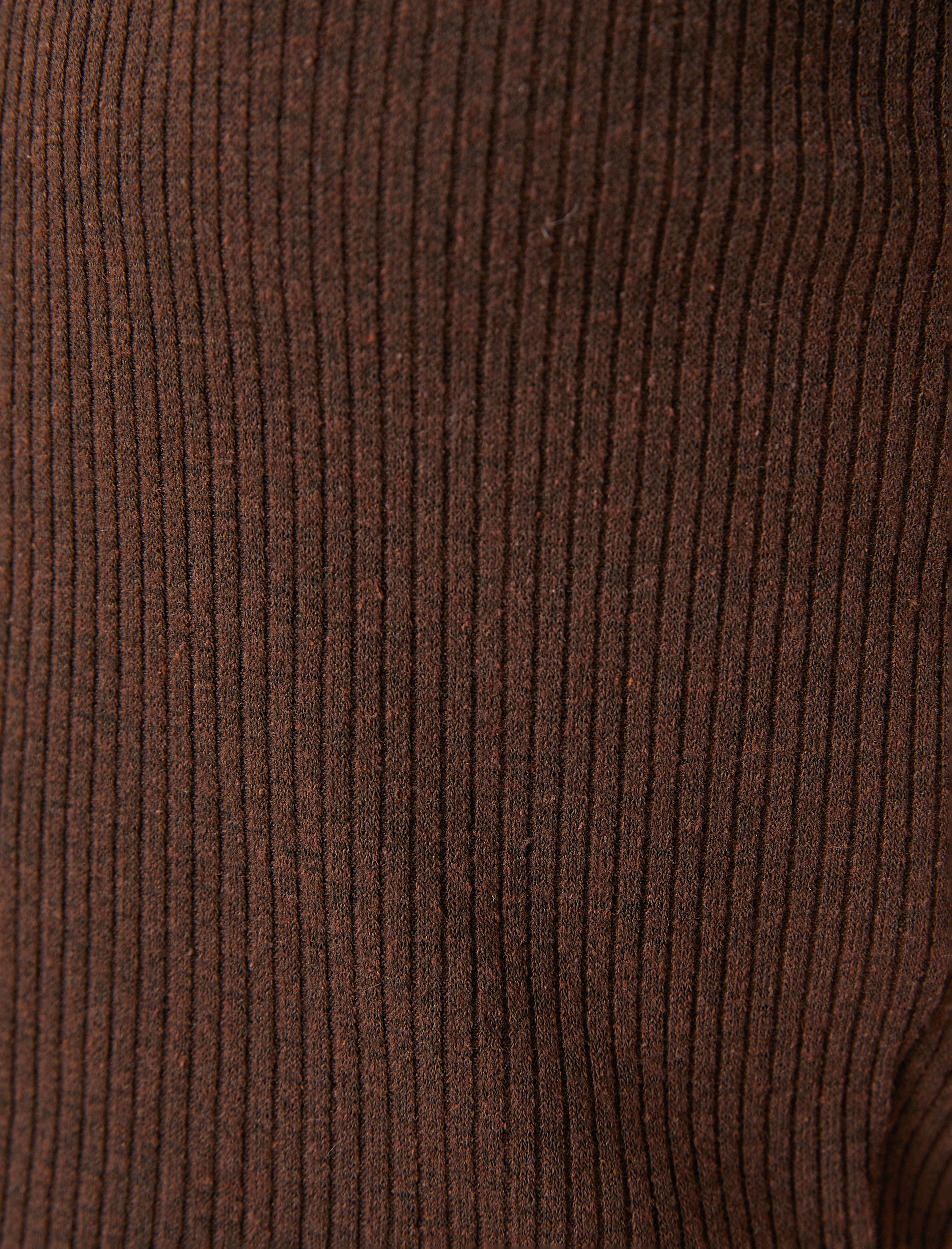   Crop Tişört Kısa Kollu Bisiklet Yaka Dokulu