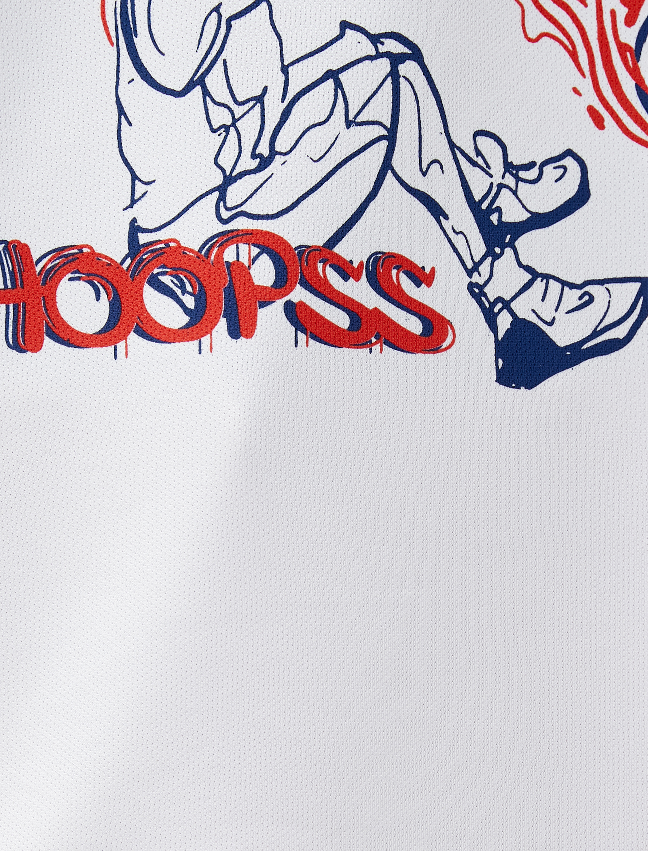   Spor Oversize Tişört Basketbol Baskılı Bisiklet Yaka Kısa Kollu