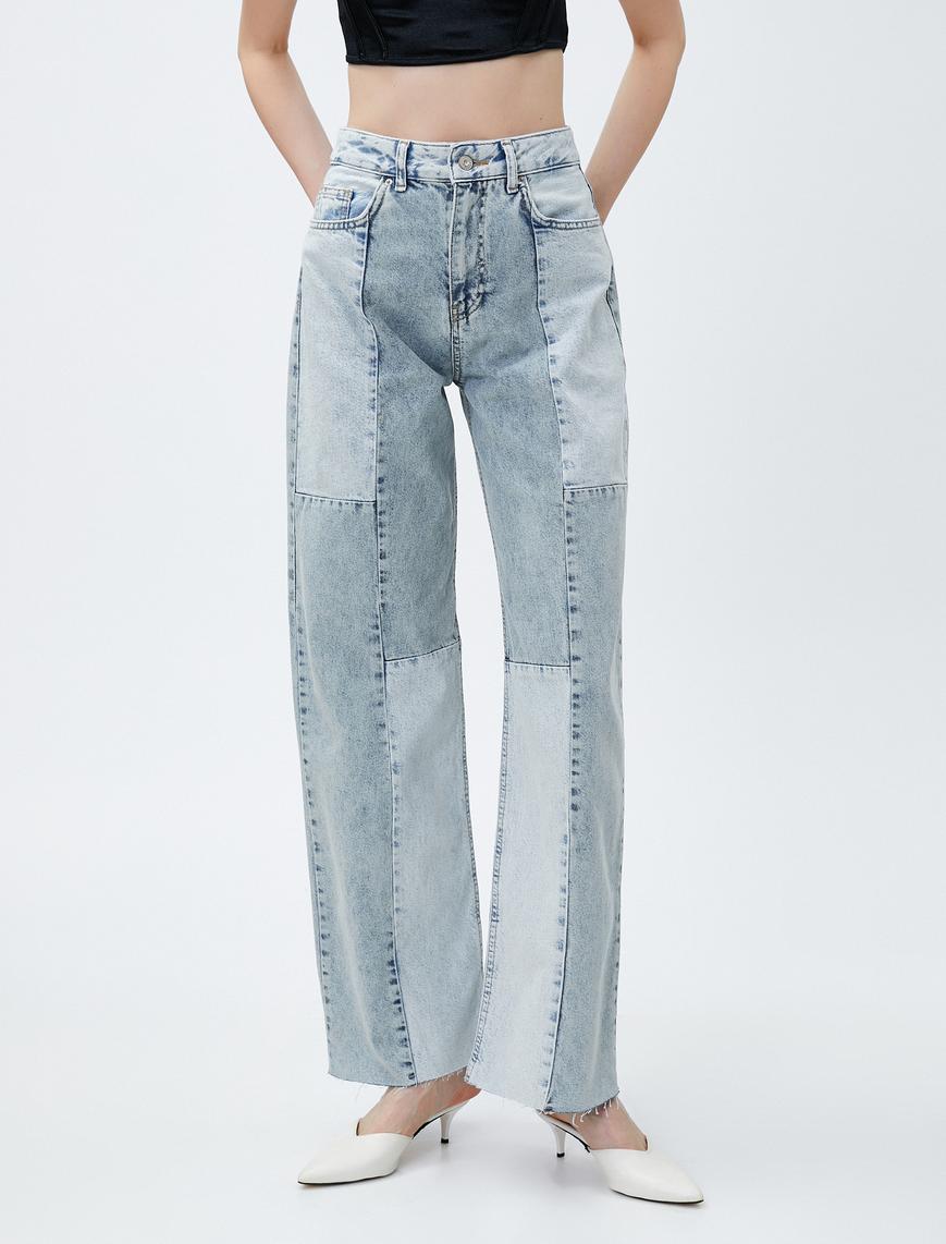   Düz Paça Straight Jean Kot Pantolon Yüksek Bel - Nora Jeans