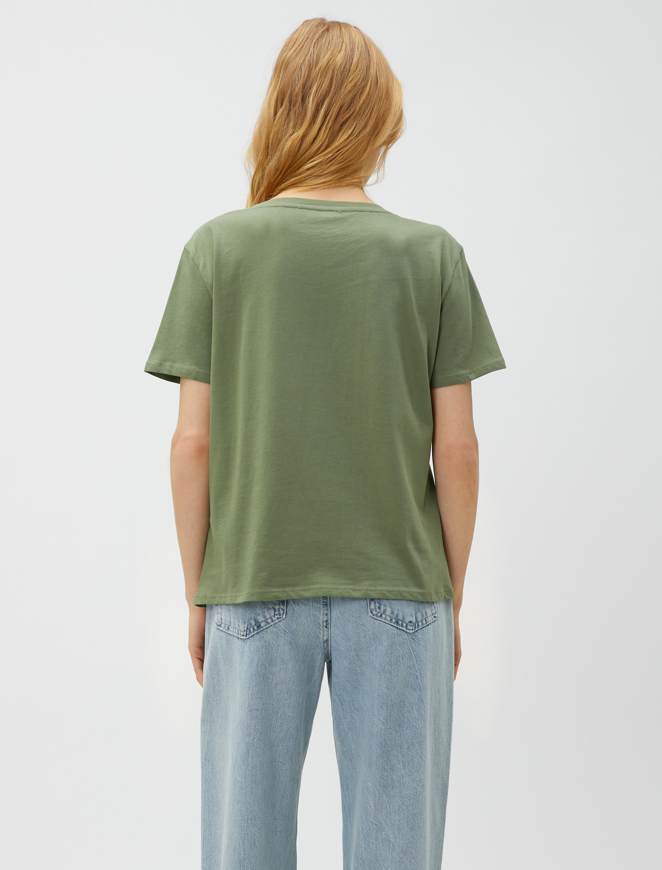   Baskılı Tişört Kısa Kollu Pamuklu