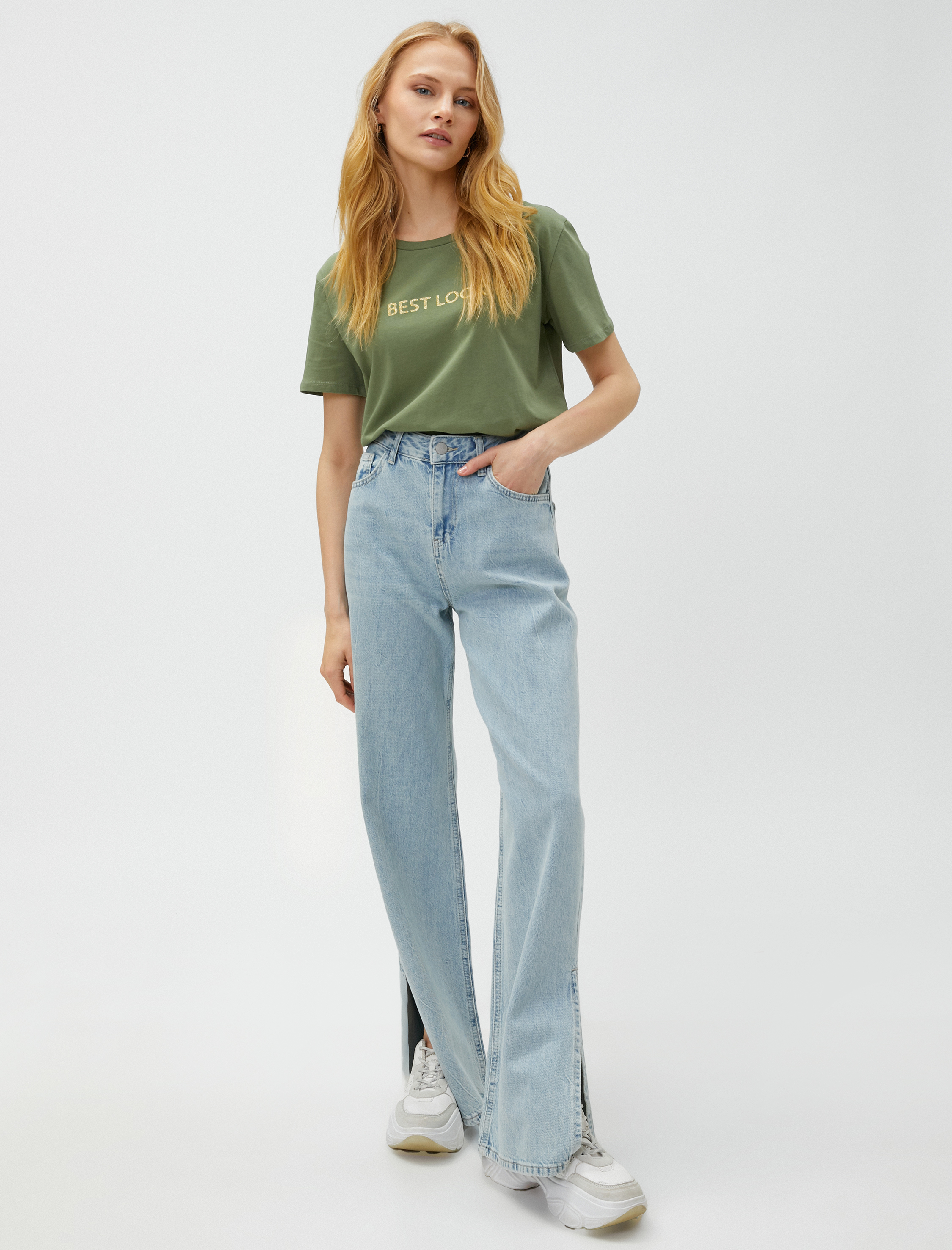   Baskılı Tişört Kısa Kollu Pamuklu