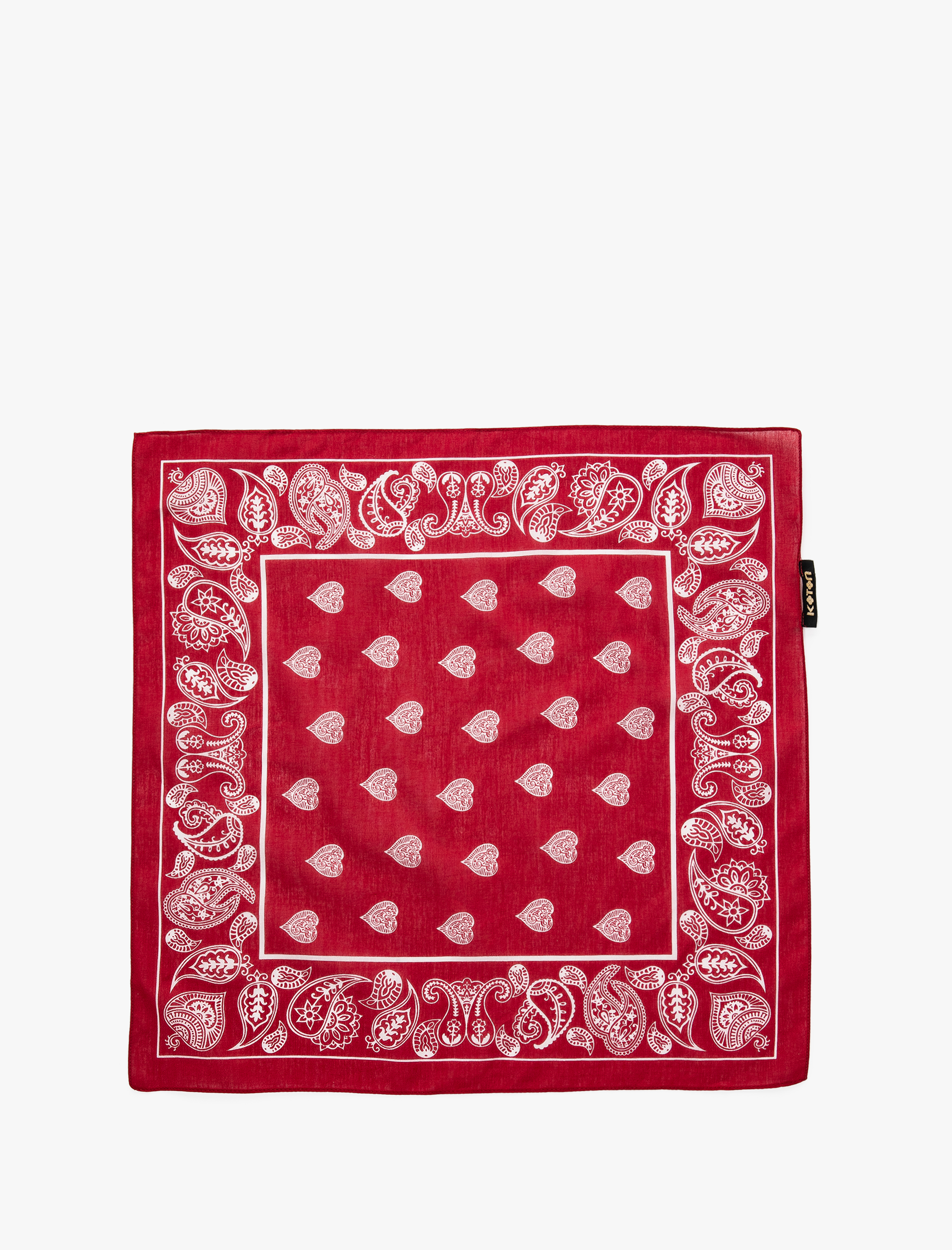  Kadın Bandana Desenli Pamuklu