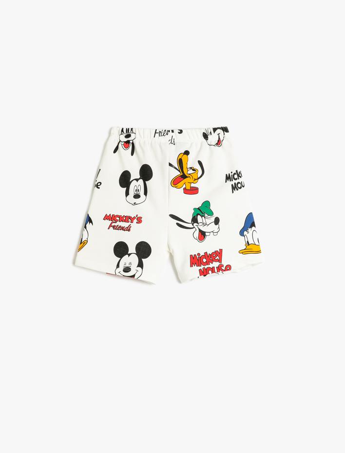 Erkek Bebek Mickey Mouse Şort Lisanslı Pamuklu