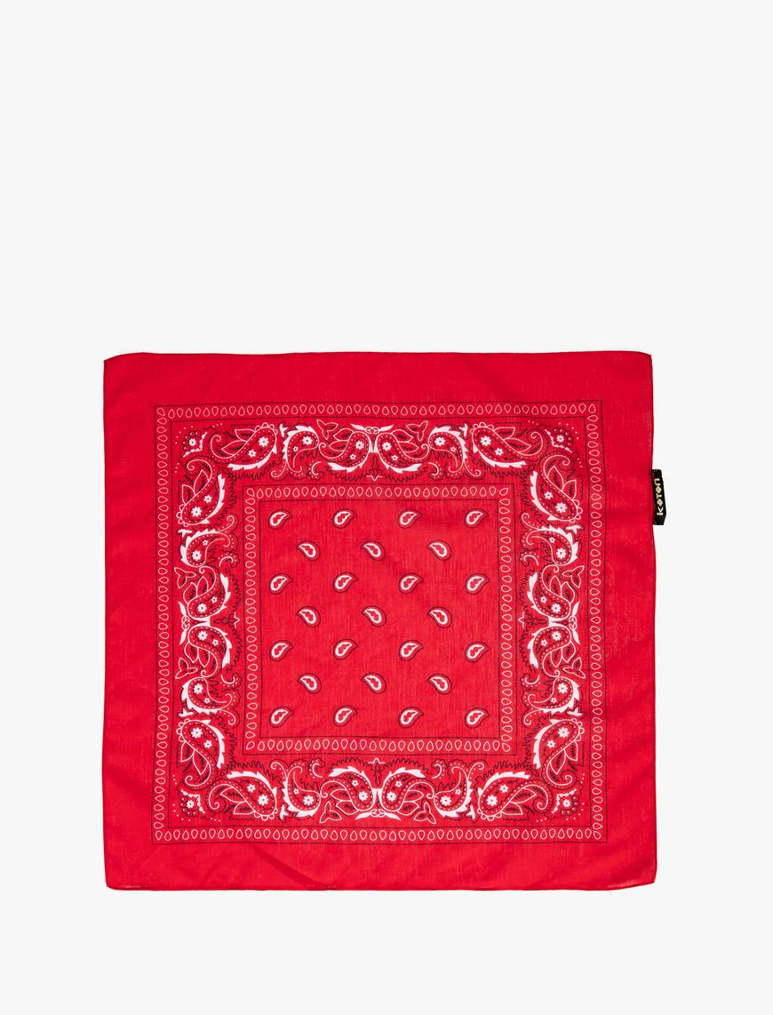  Kadın Bandana Desenli Pamuklu