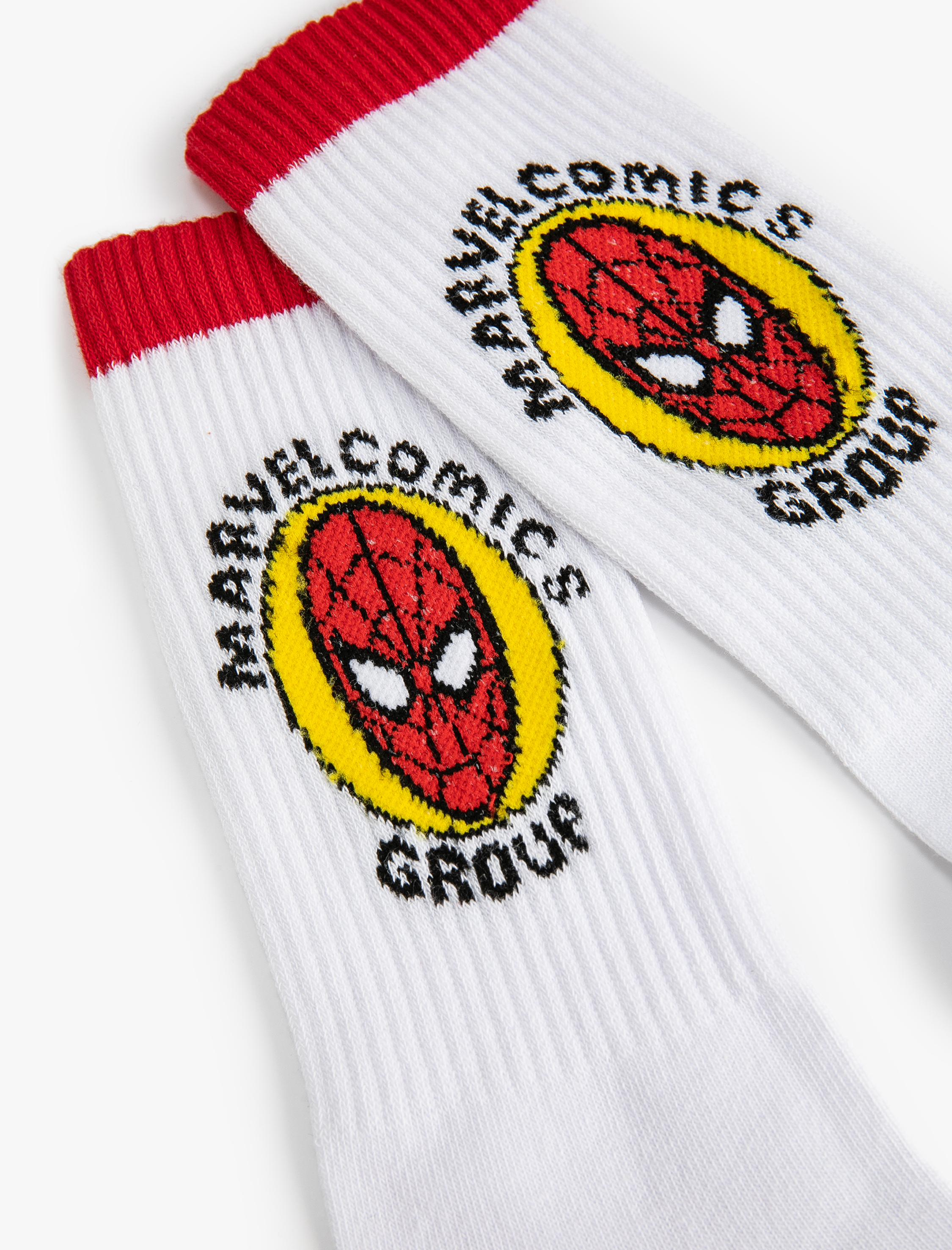 Erkek Spiderman Çorap Lisanslı İşlemeli
