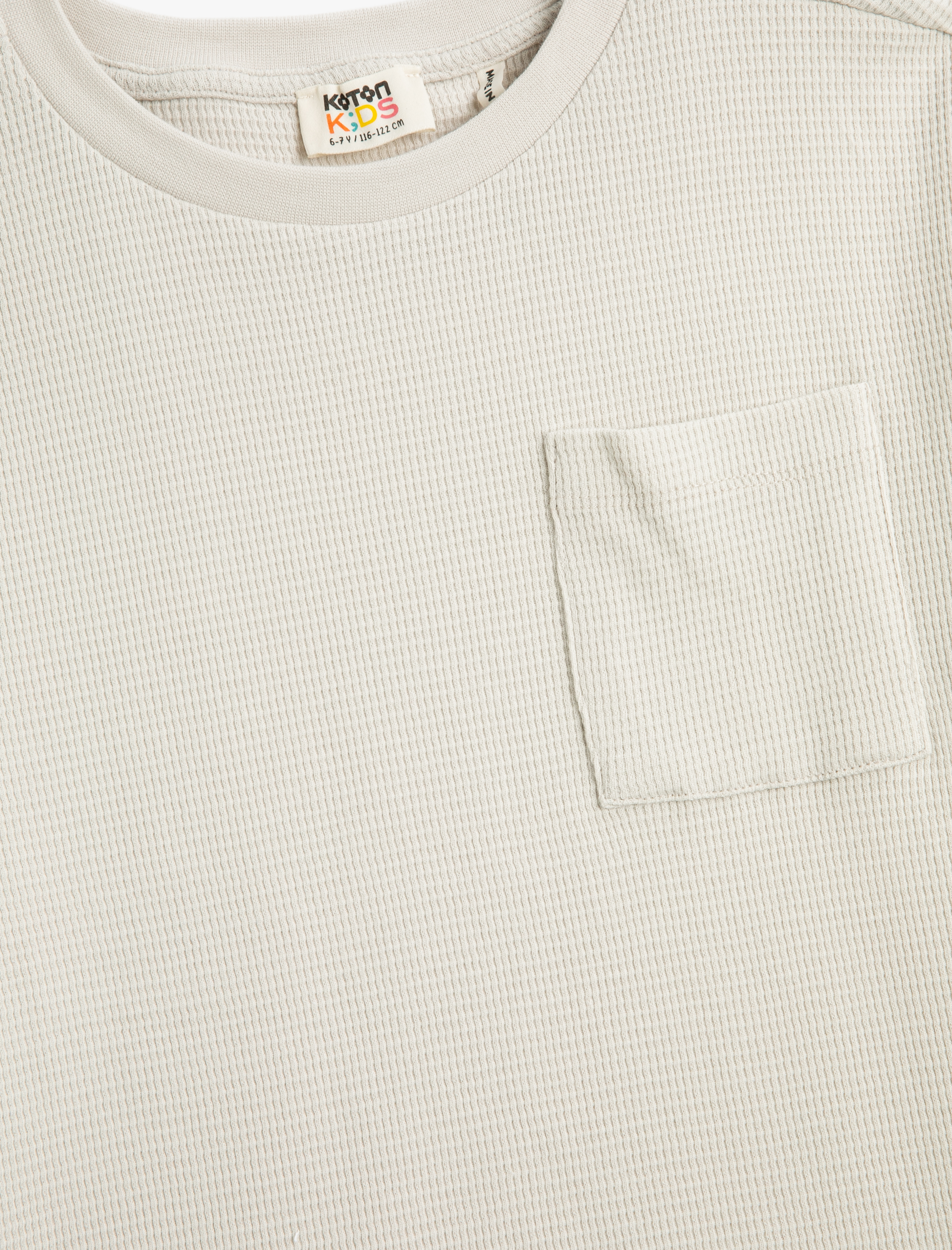  Erkek Çocuk Basic Tişört Kısa Kollu Bisiklet Yaka Pamuklu