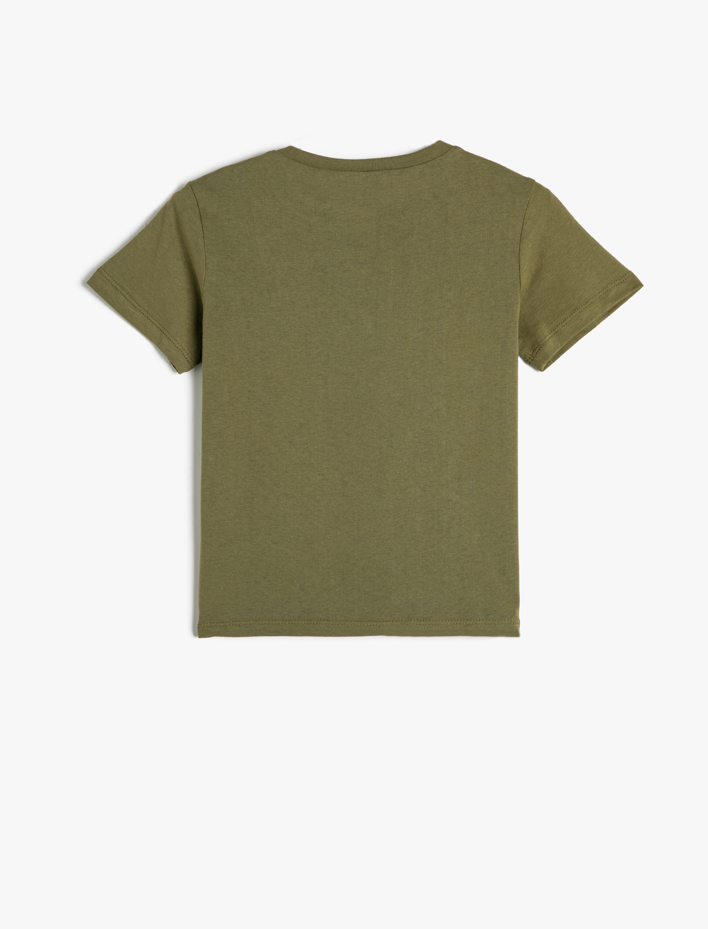  Erkek Çocuk Tişört Kısa Kollu Bisiklet Yaka Baskılı Pamuklu