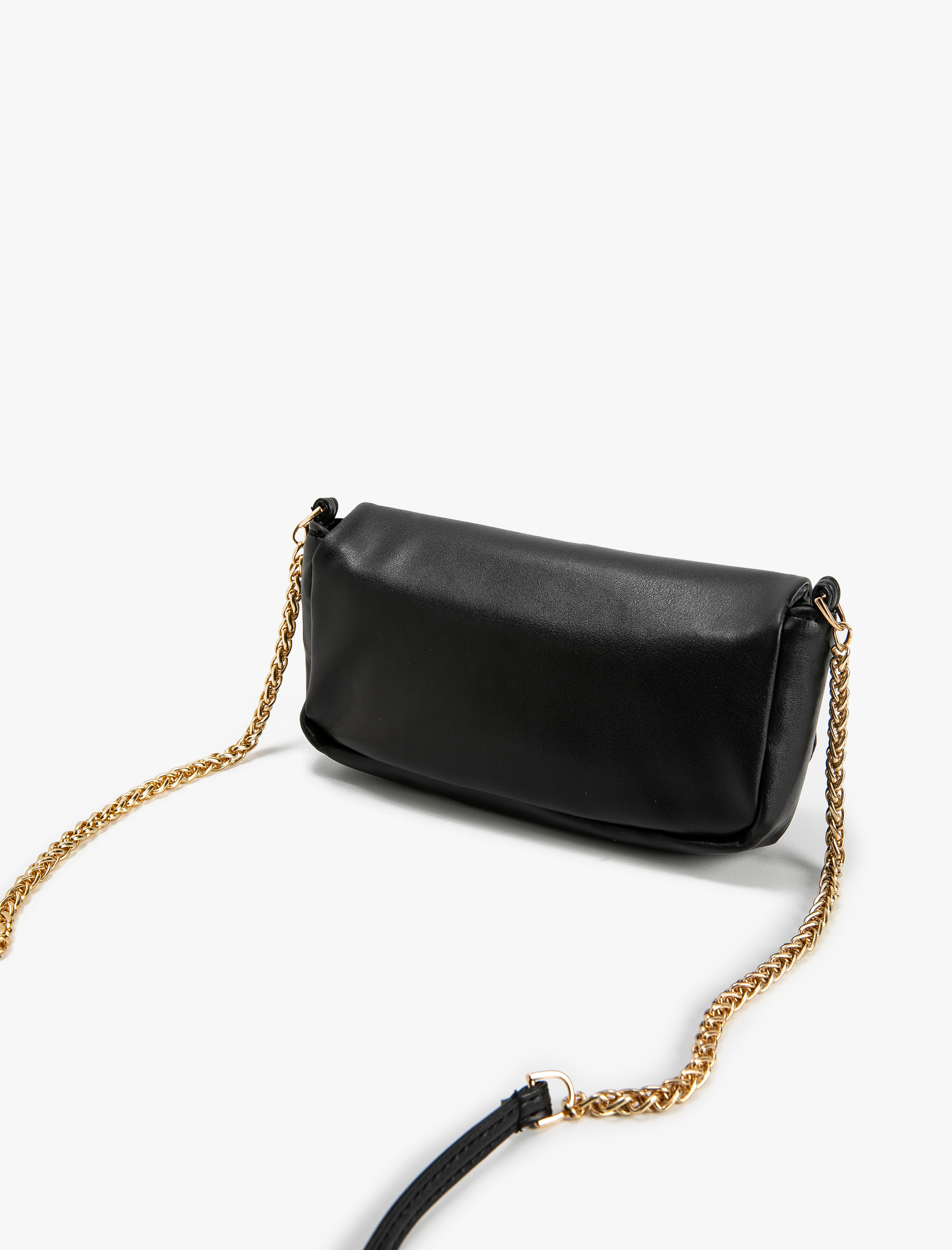  Kadın Çapraz Vintage Çanta Suni Deri Metal Tokalı Zincir Askılı