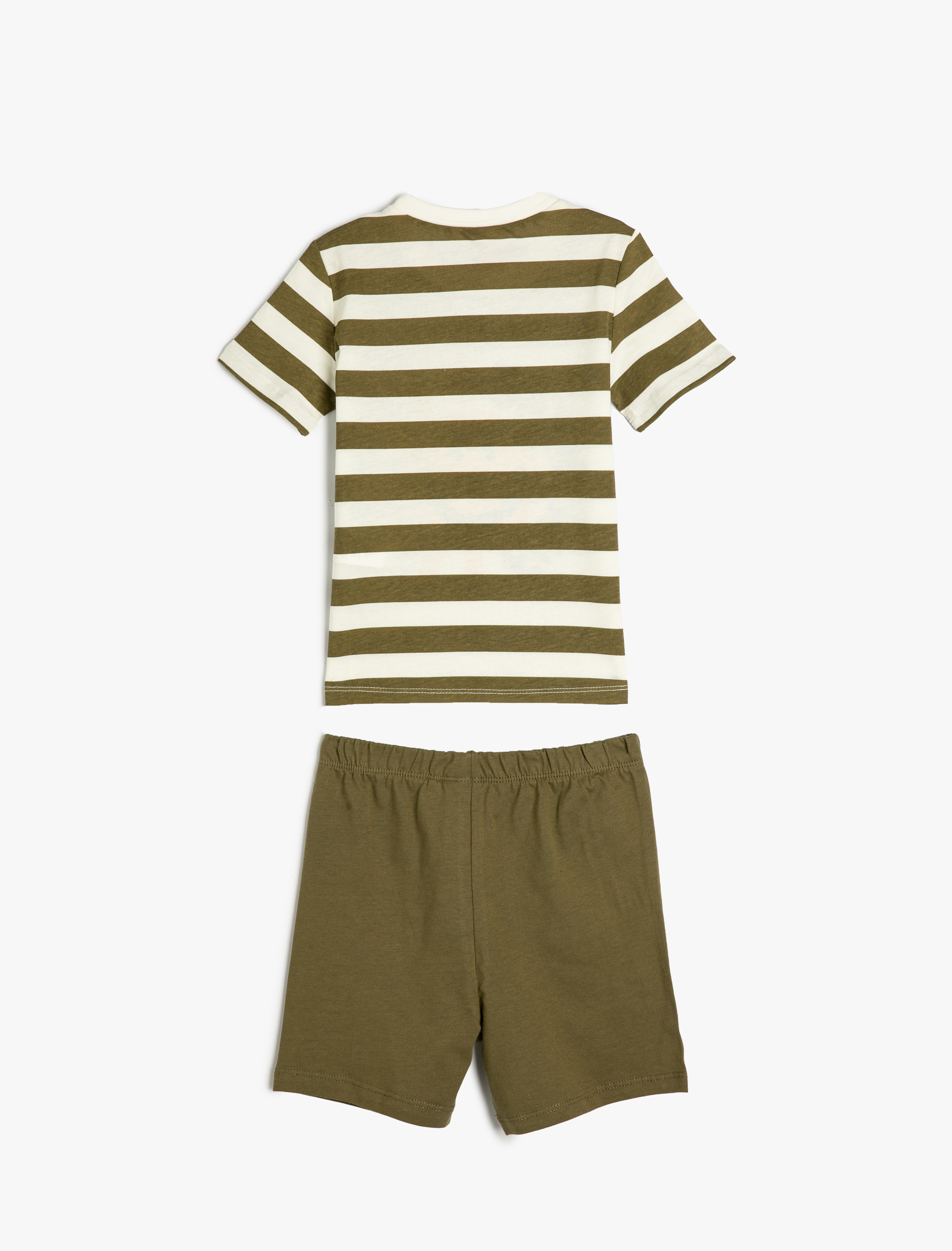  Erkek Bebek Takım 2'li Şort Tişört Baskılı Pamuklu