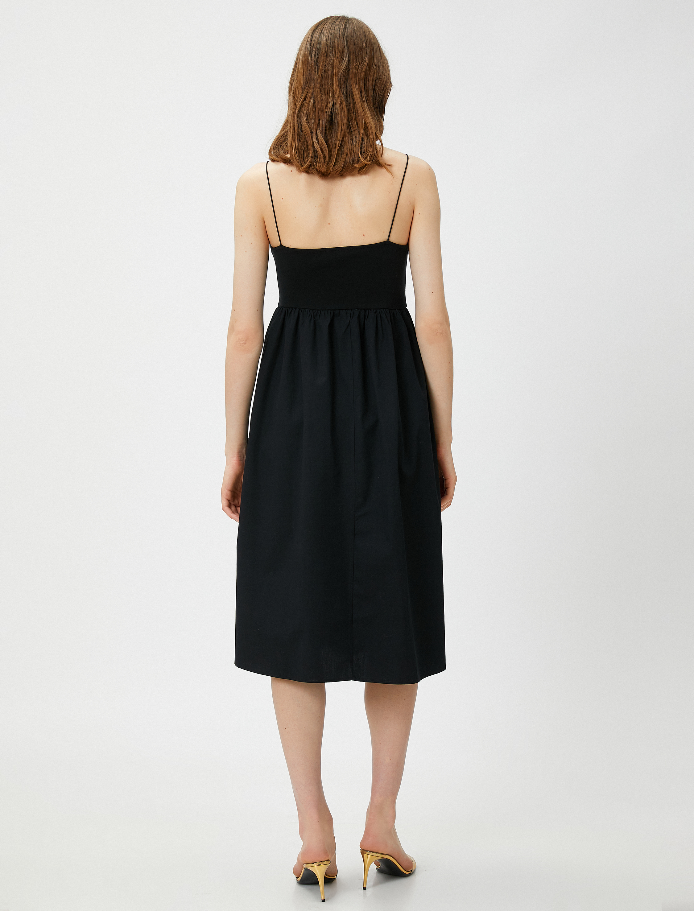   Robalı Midi Boy Elbise Askılı