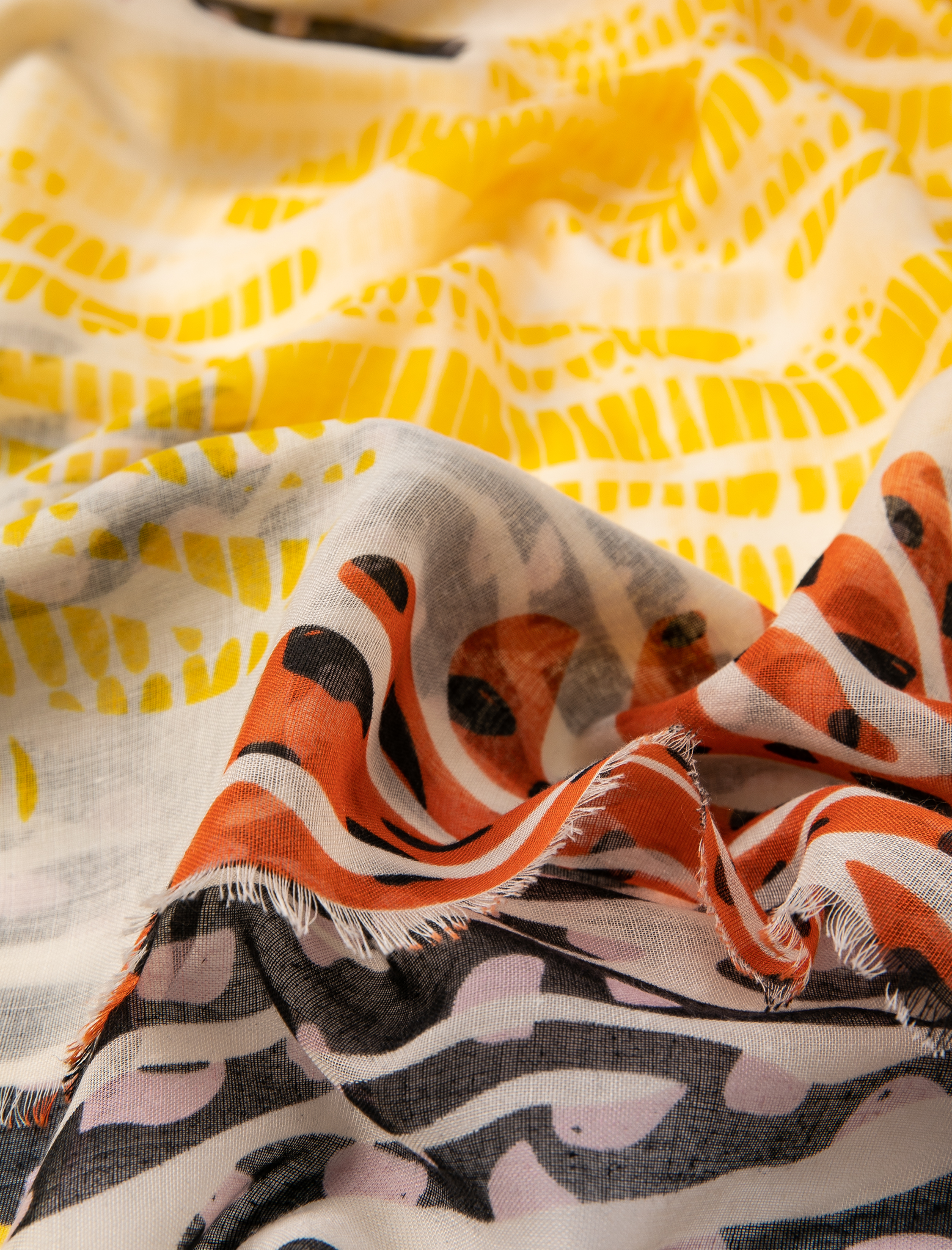  Kadın Şal Çok Renkli Baskılı 95x195 cm