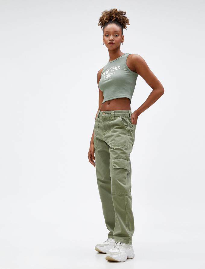 Short Jean Garçon Koton Gris Droit Avec Poches - Taille 4/5 Ans