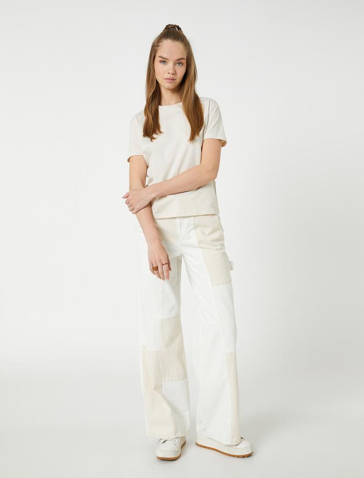  Basic Tişört Kısa Kollu Bisiklet Yaka Pamuklu