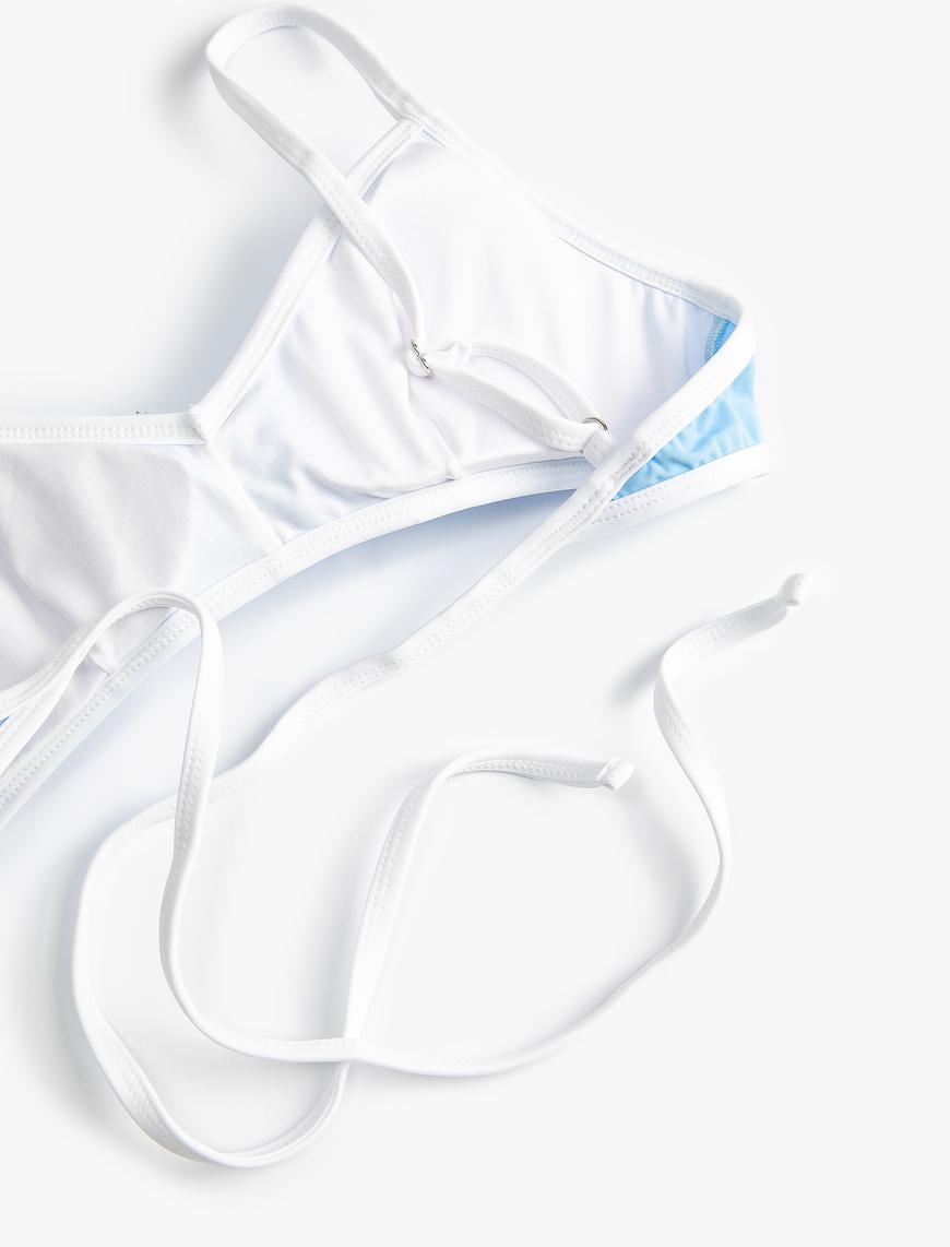   Bikini Üstü Biye Çapraz Bağlama Detaylı