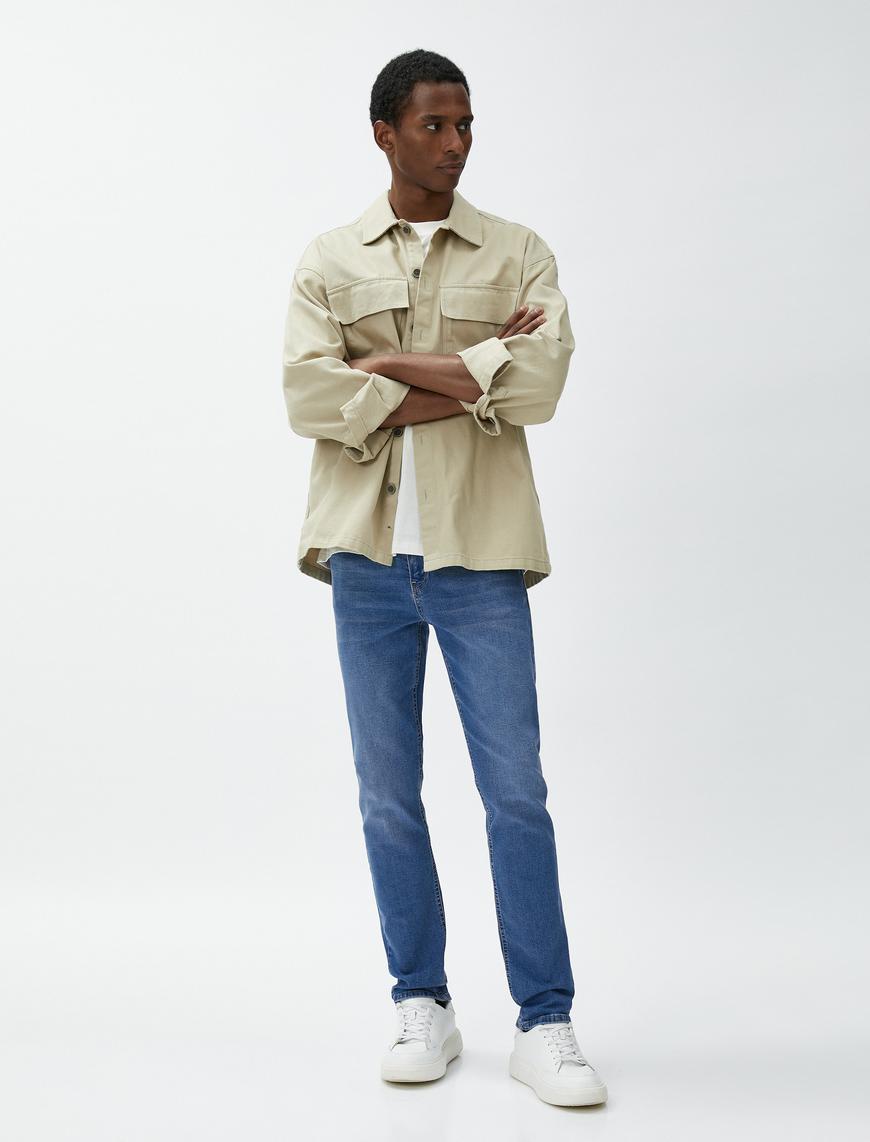   Slim Fit Kot Pantolon - Brad Jean
