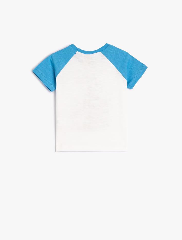 Erkek Bebek Mickey Mouse Tişört Lisanslı Kısa Kollu Bisiklet Yaka Pamuklu