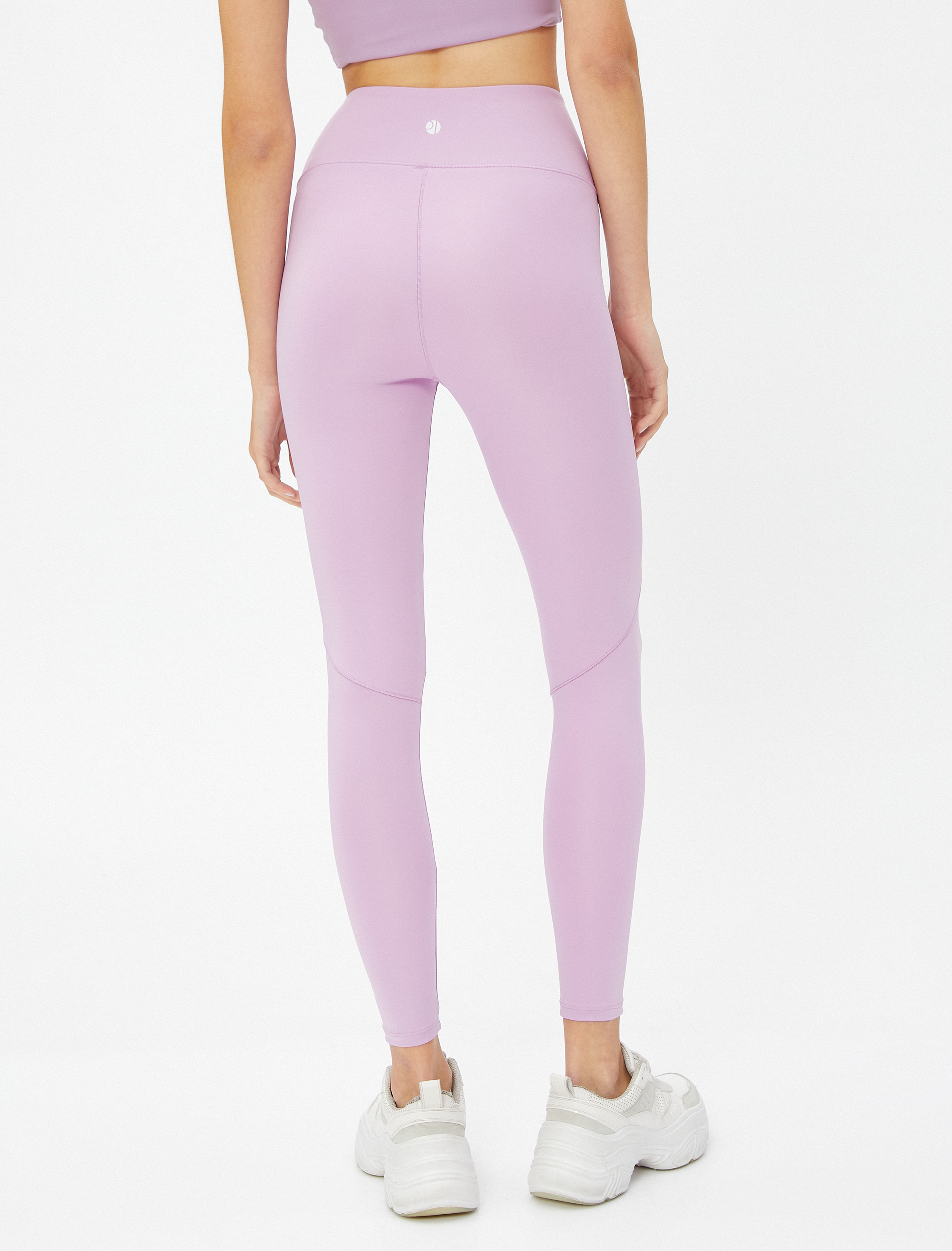   Yüksek Bel Sporcu Tayt Dikiş Detaylı