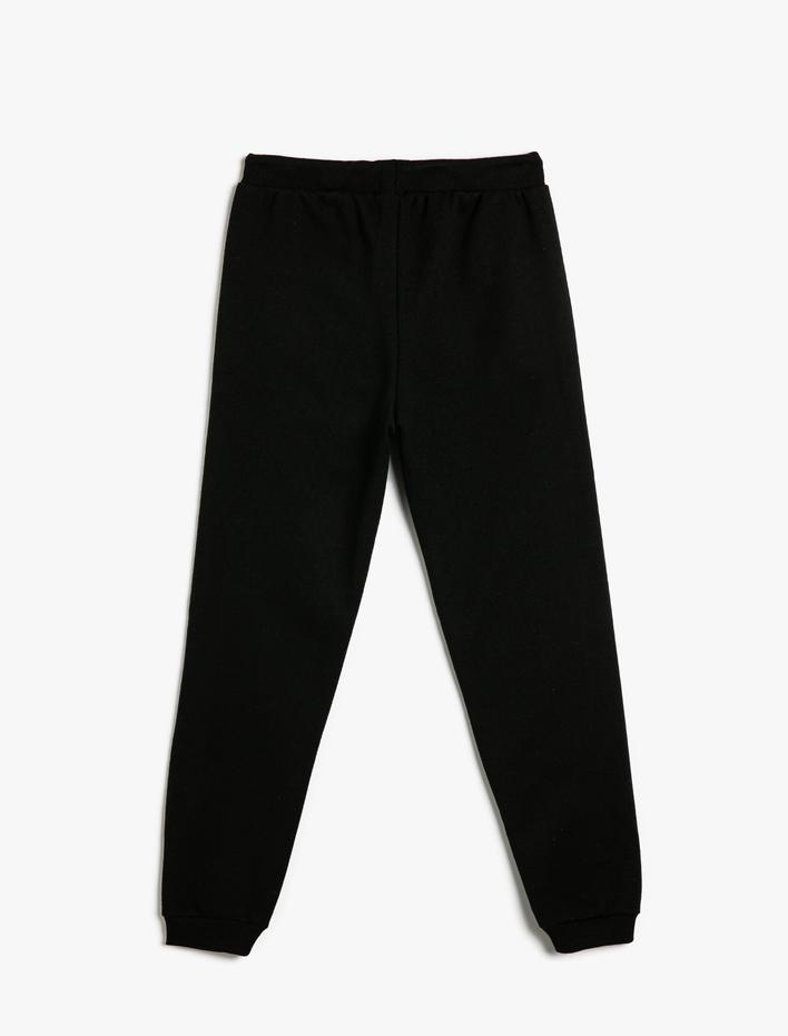 Erkek Çocuk Jogger Eşofman Altı Beli Bağcıklı Paçası Lastikli Şardonlu