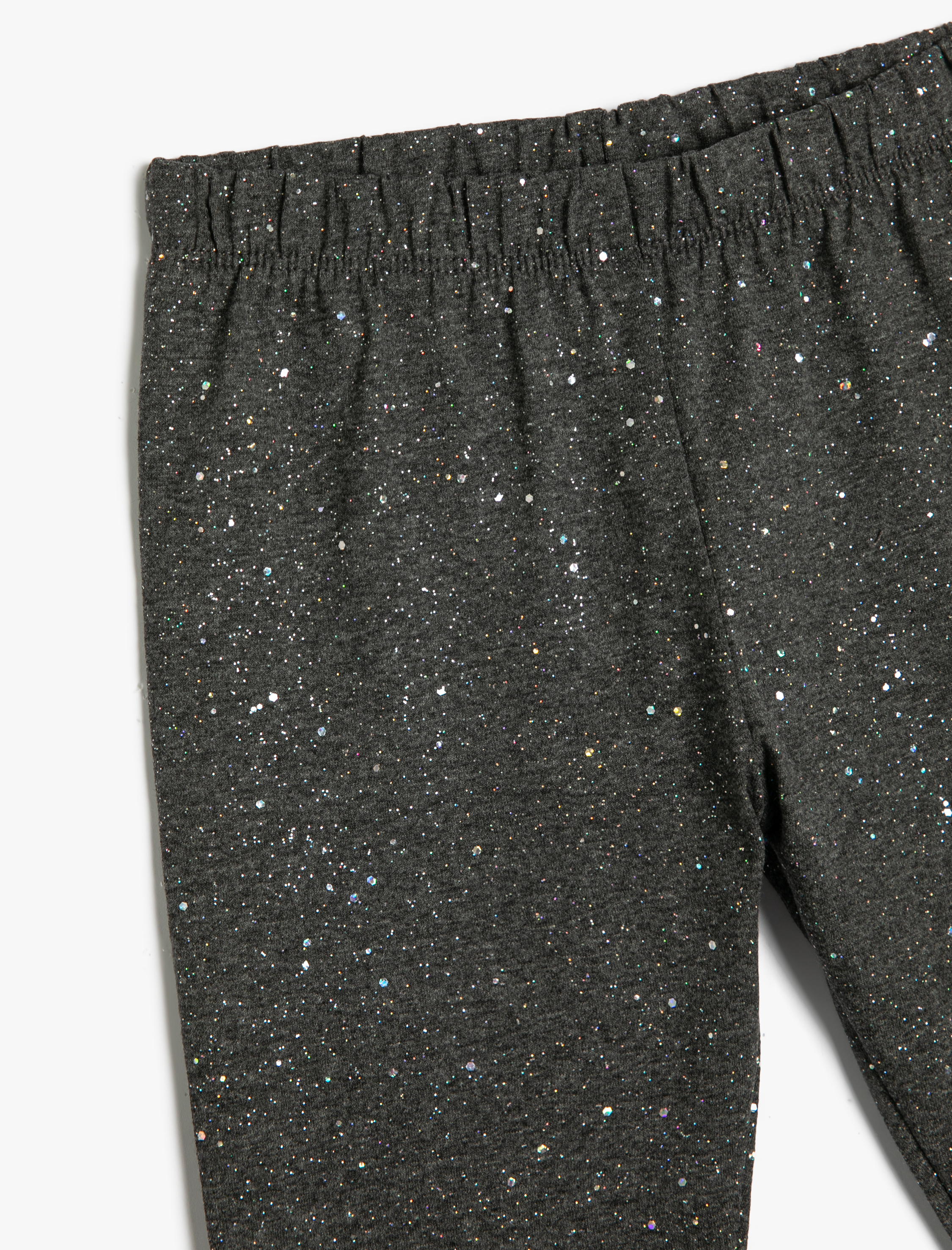  Kız Çocuk Tayt Beli Lastikli Desenli Dar Paça