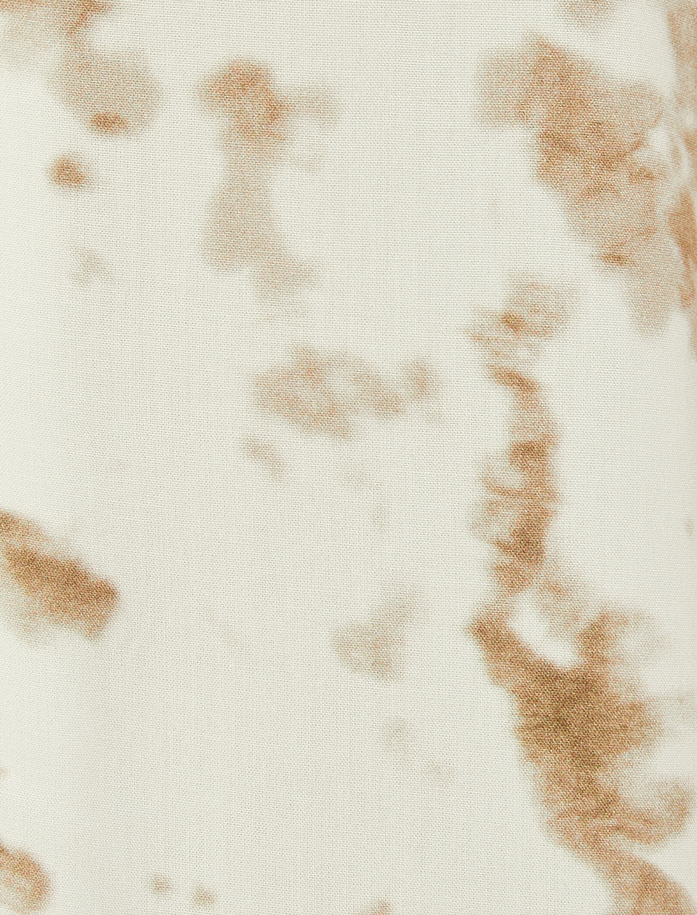   Yazlık Gömlek Kısa Kollu Devrik Yaka Soyut Baskı Detaylı Viskon Kumaş