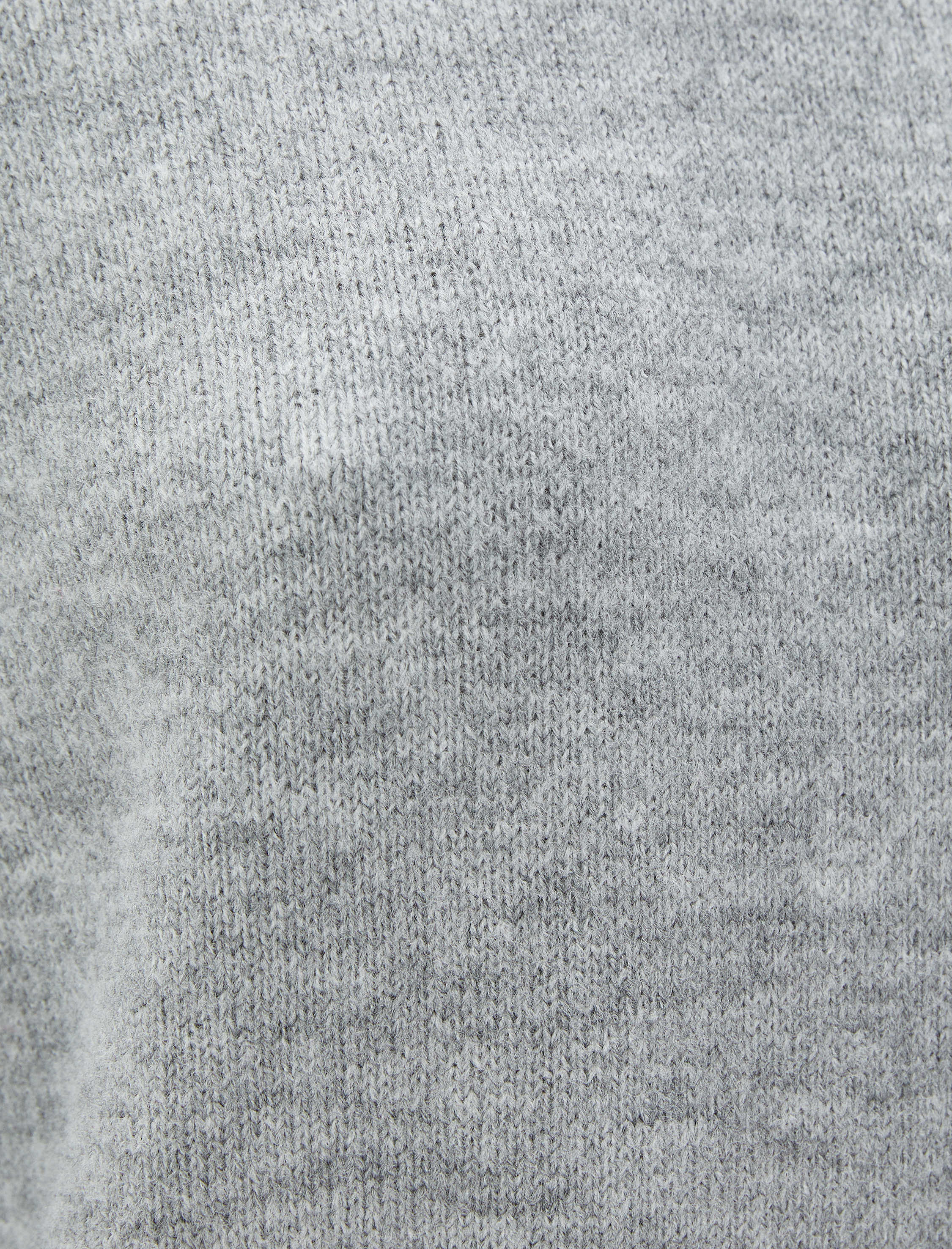   Dik Yaka Tunik Örgü Uzun Kollu Ribanalı