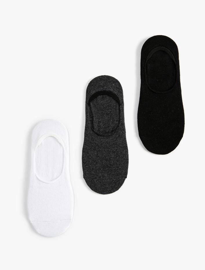 Erkek Babet Çorap Seti 3'lü Çok Renkli