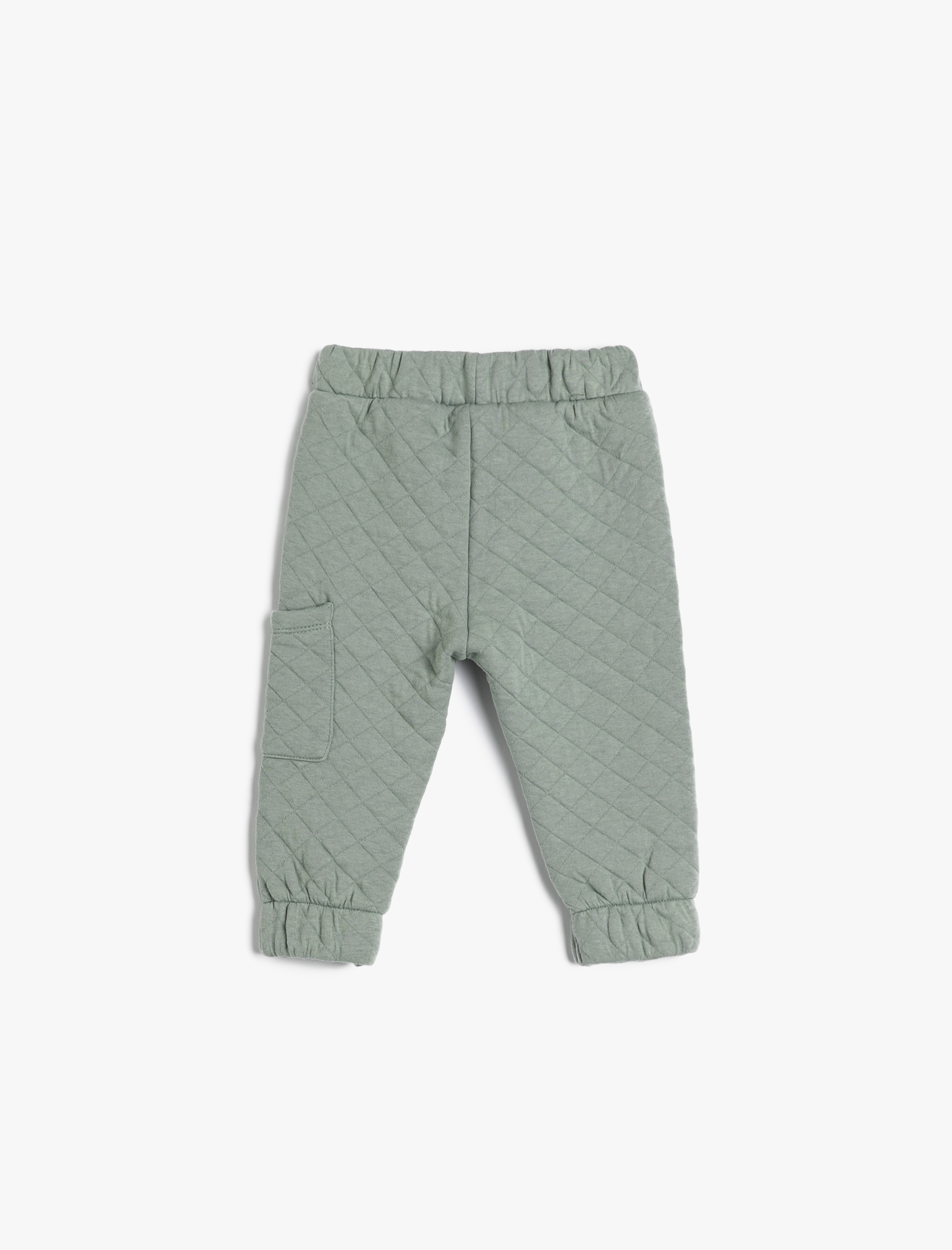 Erkek Bebek Jogger Kapitone Eşofman Altı Beli Bağlamalı Cep Detaylı Pamuklu