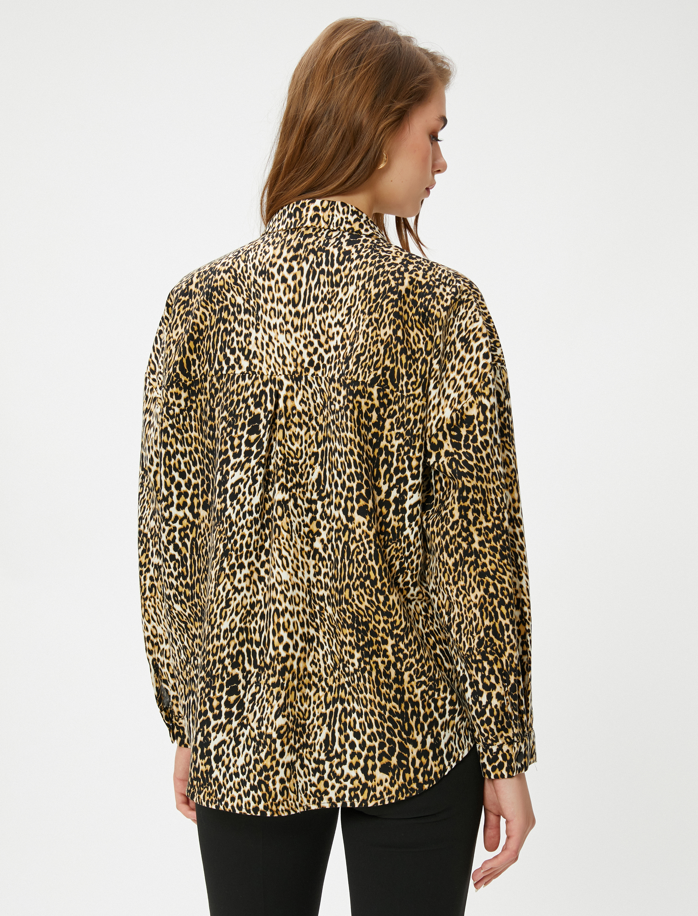   Viskon Gömlek Uzun Kollu Cepli