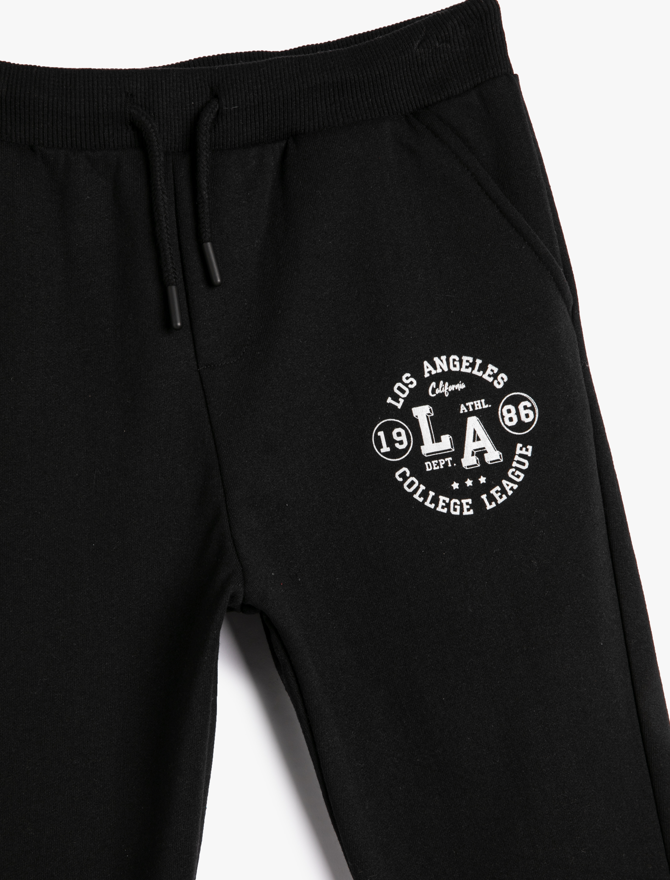  Erkek Çocuk Jogger Eşofman Altı Beli Bağlamalı Cepli Şardonlu Baskılı